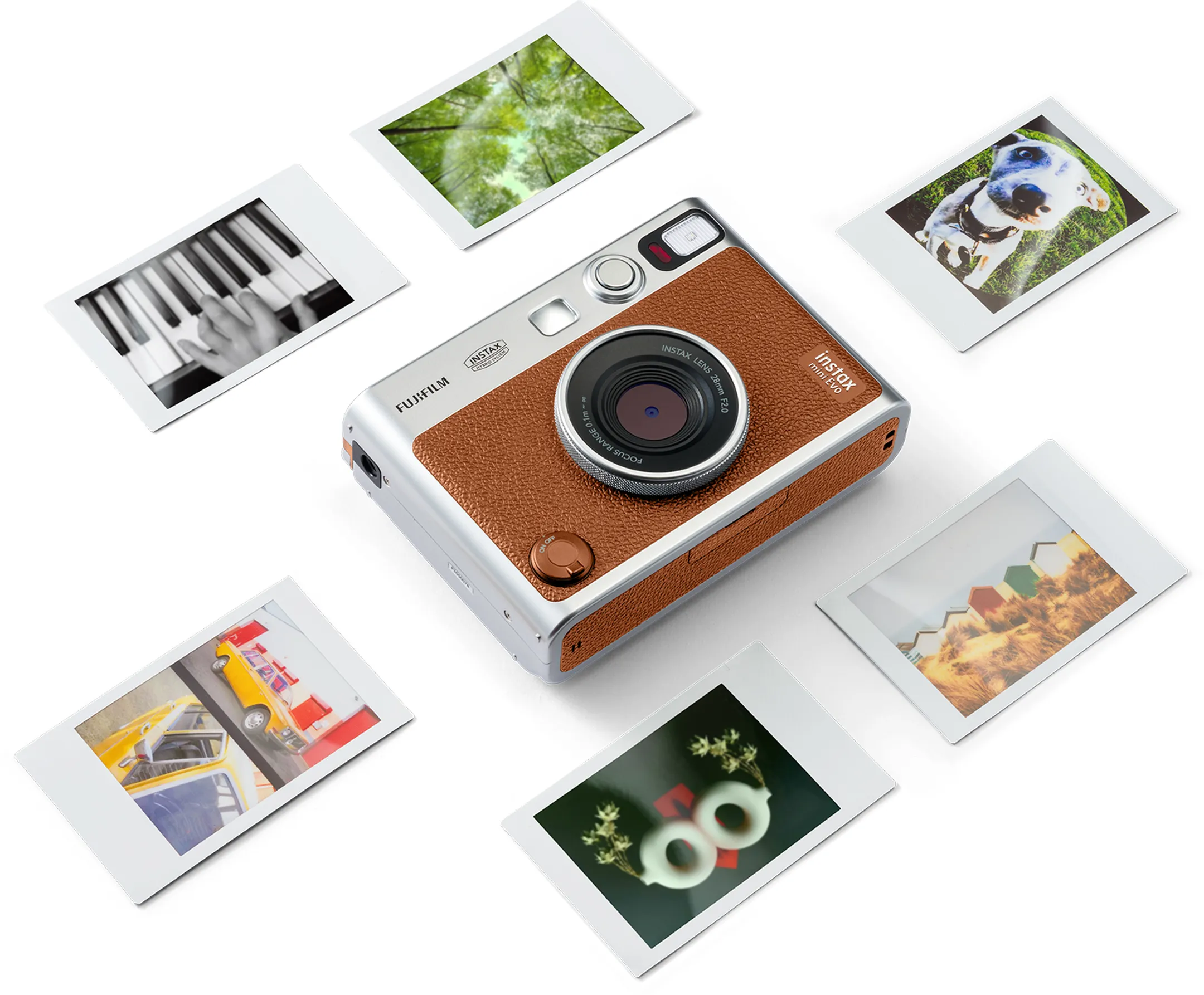 Fujifilm Instax mini Evo Instant Camera - Brown image