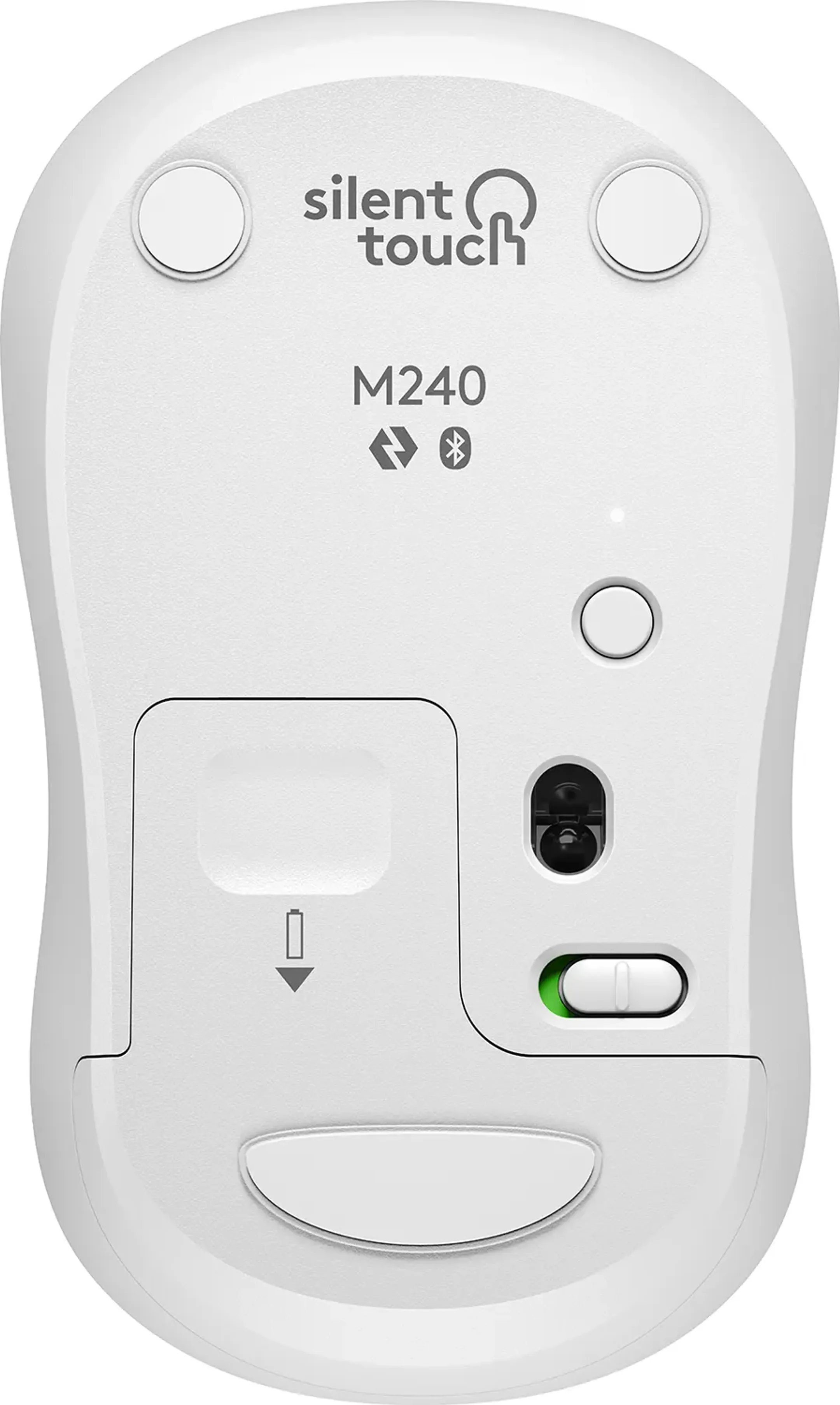 Logitech Bluetooth Wireless Mouse M240 Silent - White image