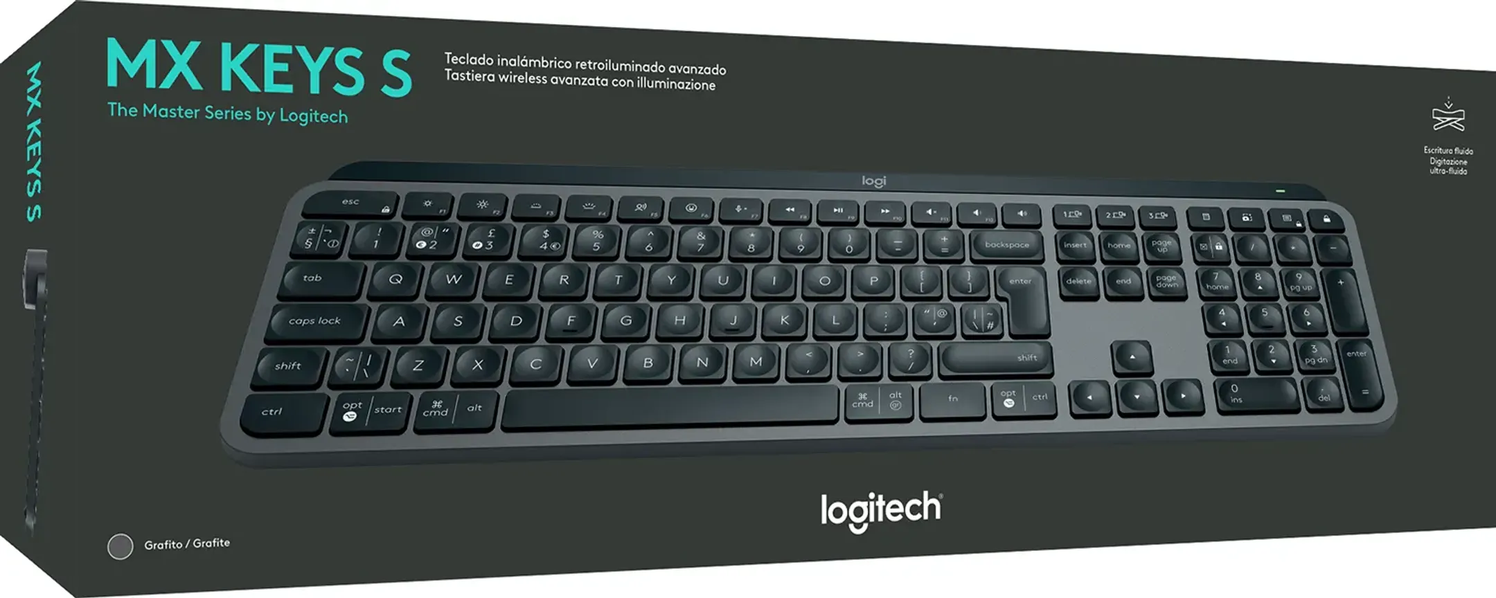 Logitech Clavier sans fil MX Keys S AZERTY (BE) - Graphite image