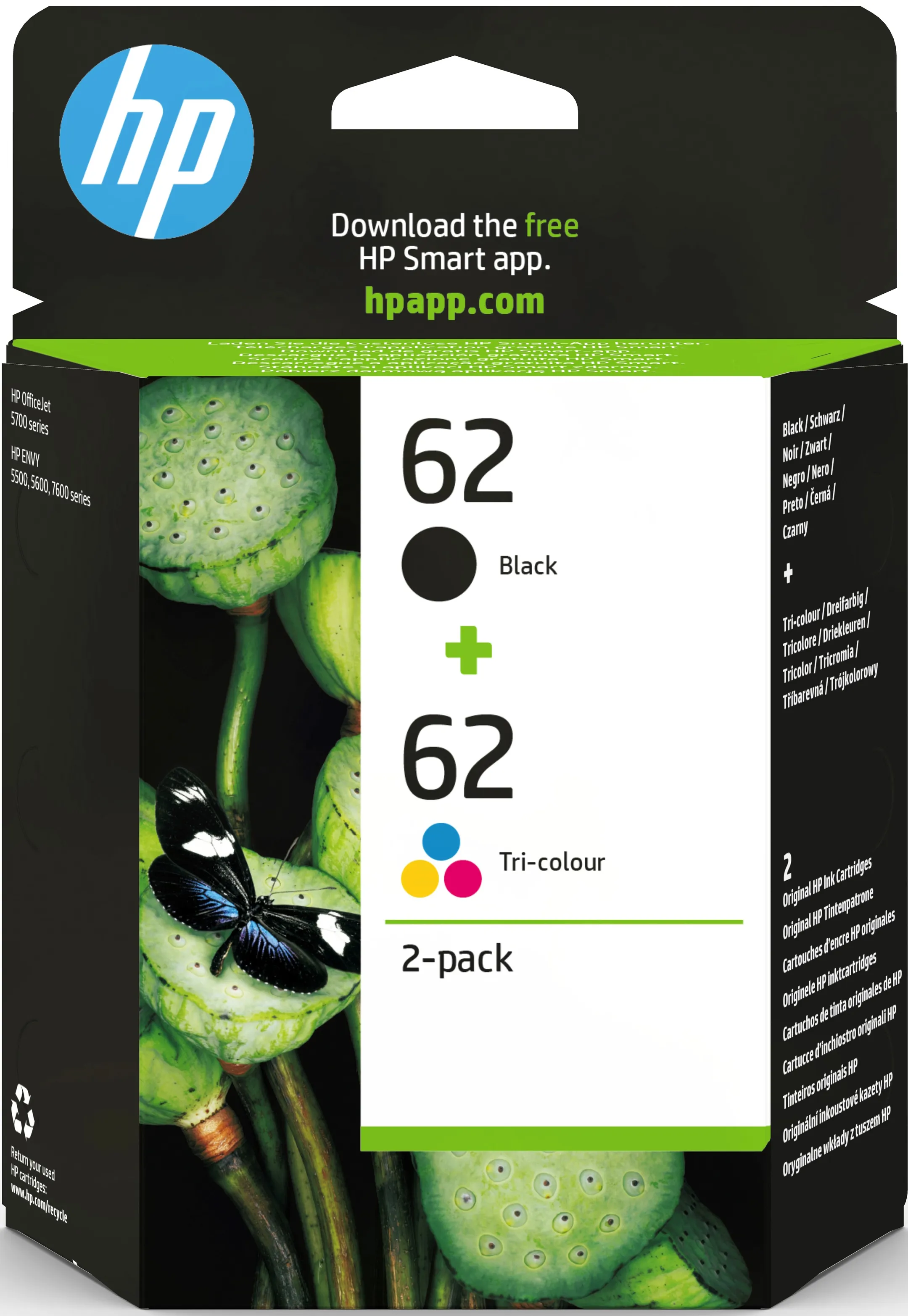 Cartouche d'encre - 62 - Noir + Couleur
