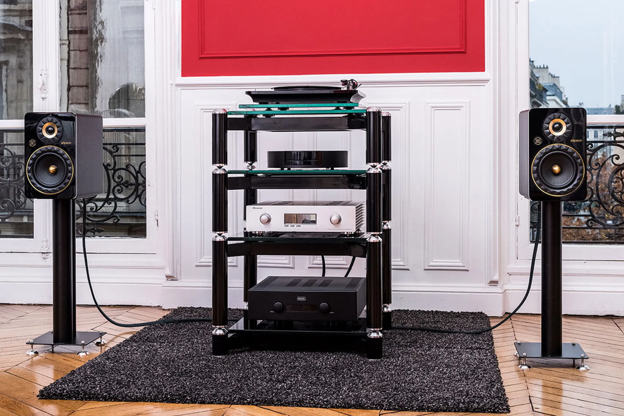 ELIPSON Prestige Facet 8B 80th Anniversary Speakers (pair) - Black image