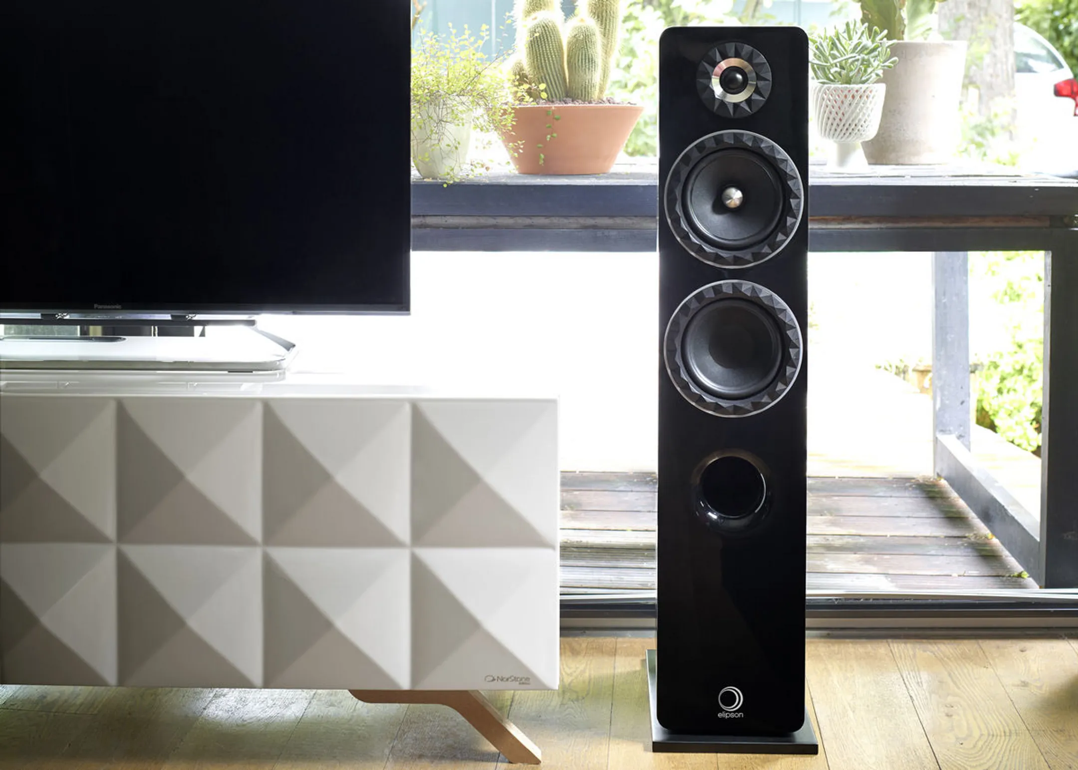ELIPSON Prestige Facet 14F Floorstanding Speaker (Unit) - Black image