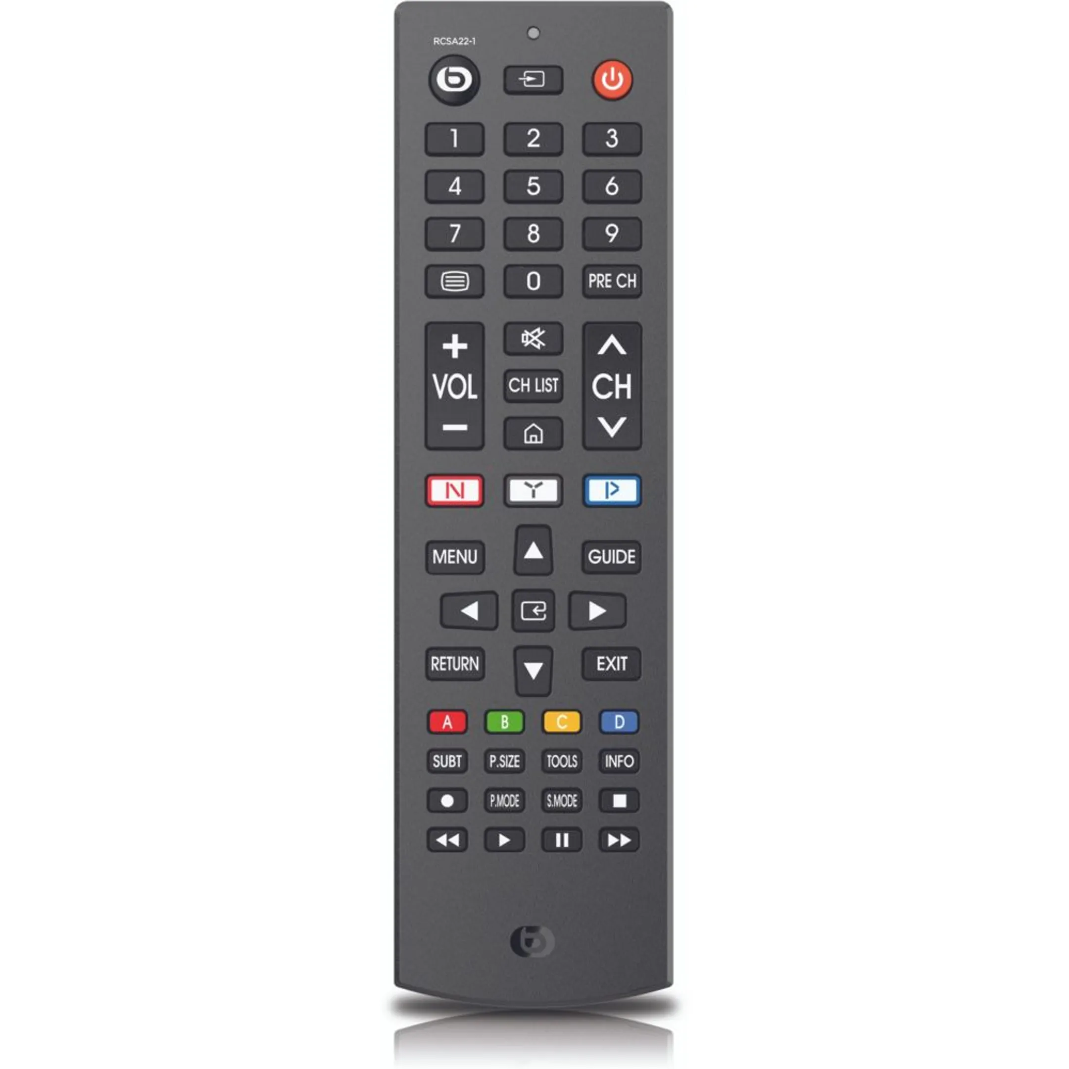 Replacement remote control for Samsung TV