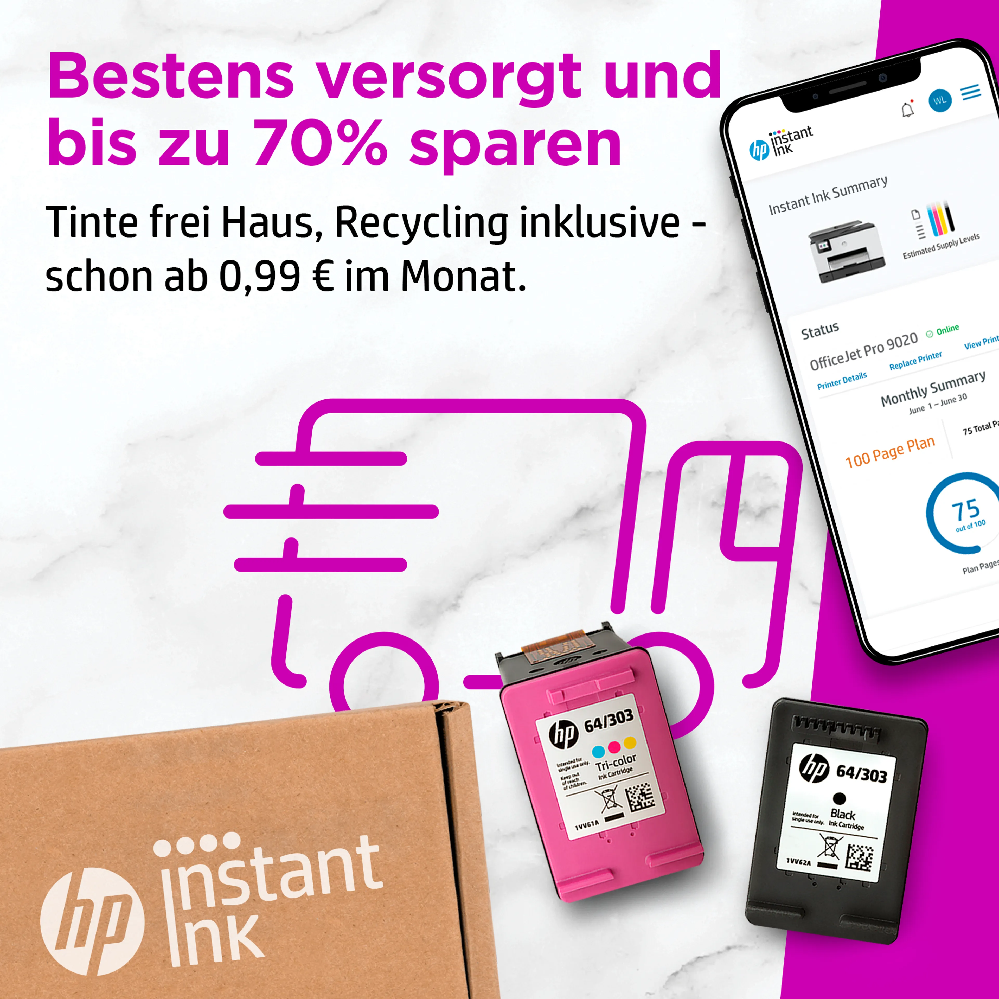 HP Tintenpatrone - 963XL - Magenta image