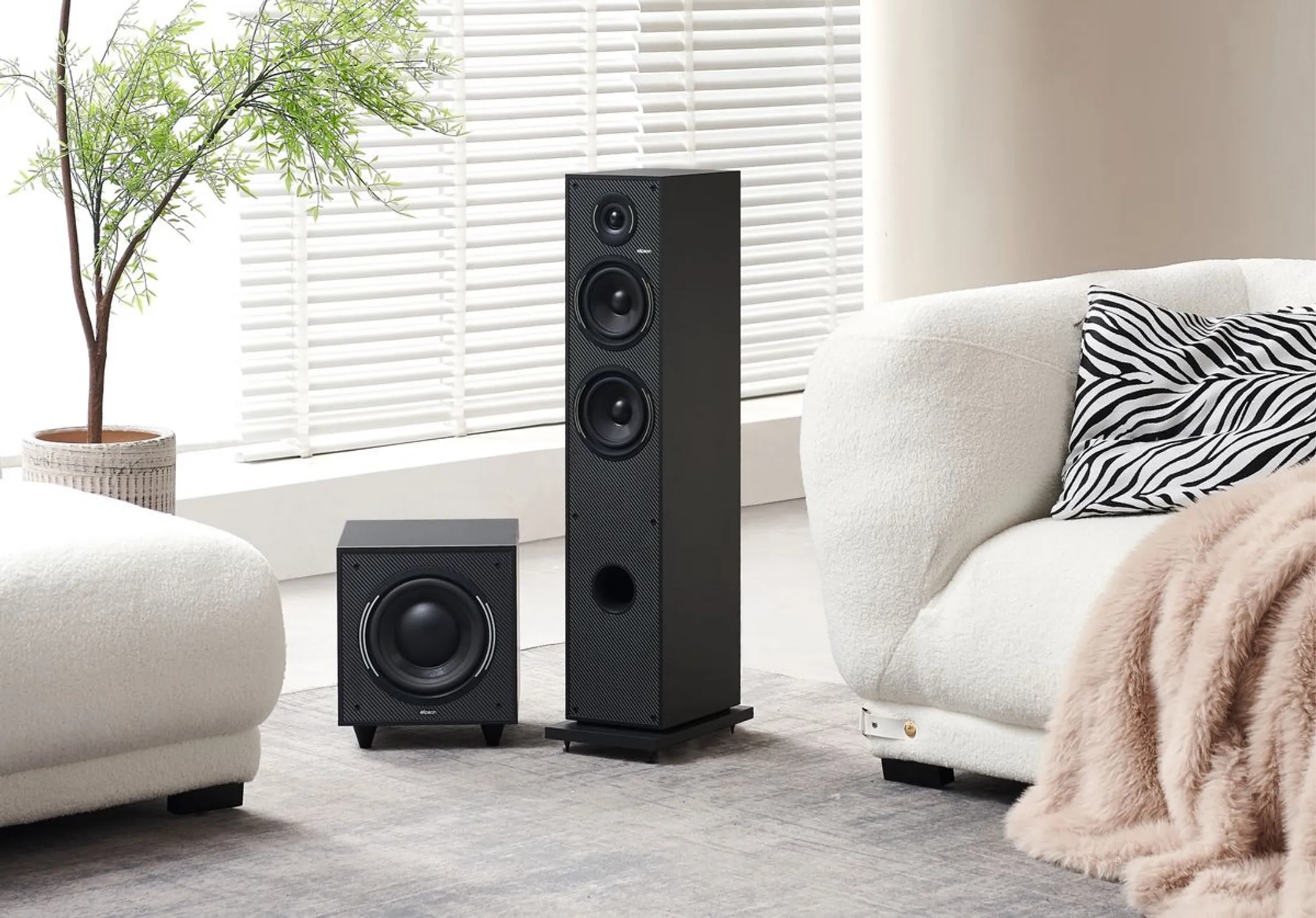 ELIPSON Horus 11F Floorstanding Speaker (Unit) - Carbon Black image