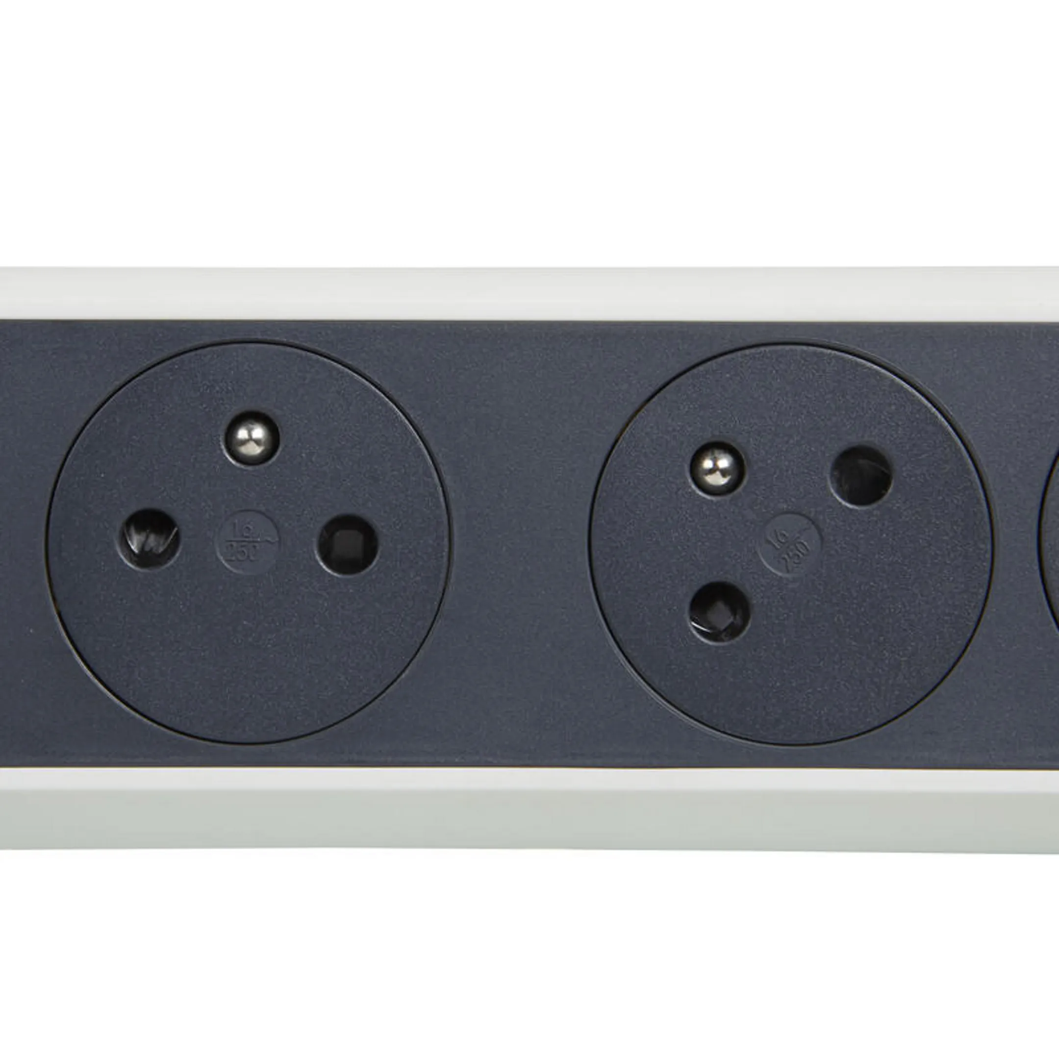 LEGRAND Rotating Power Strip - 5 Sockets - White/Black image