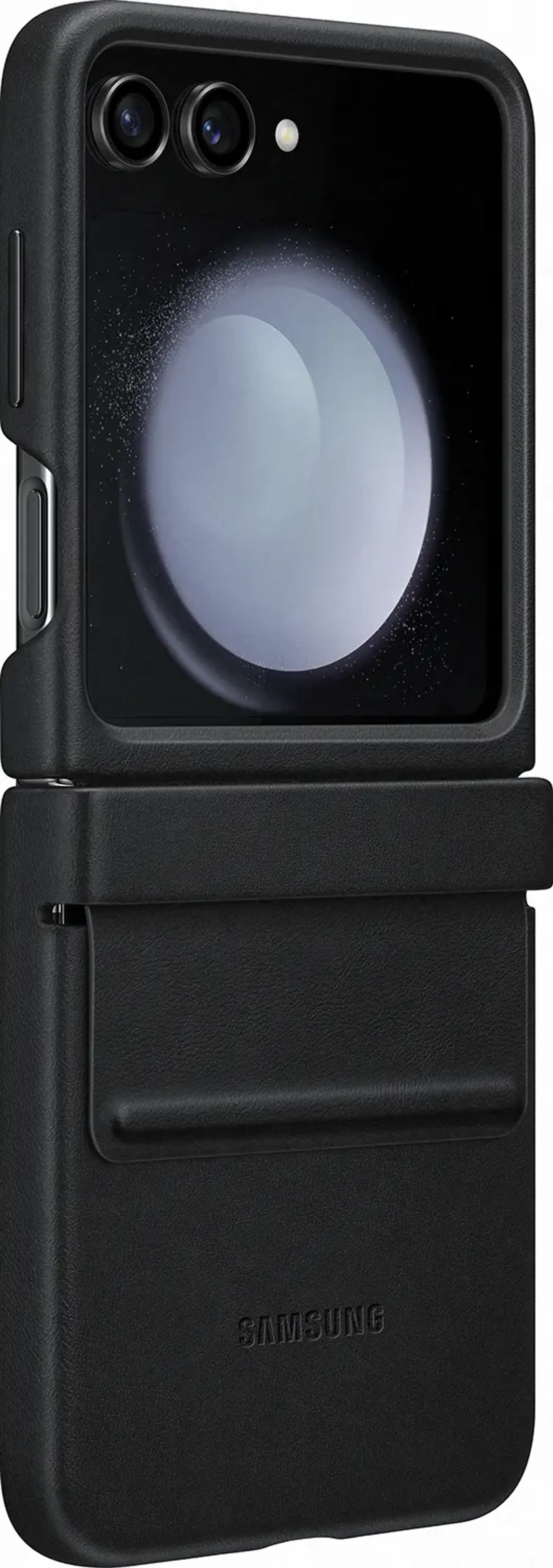 Samsung Leather case for Galaxy Z Flip5 - Black image