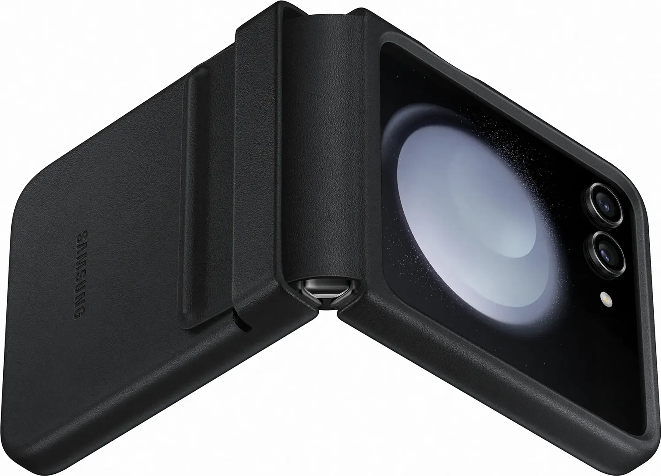 Samsung Leather case for Galaxy Z Flip5 - Black image