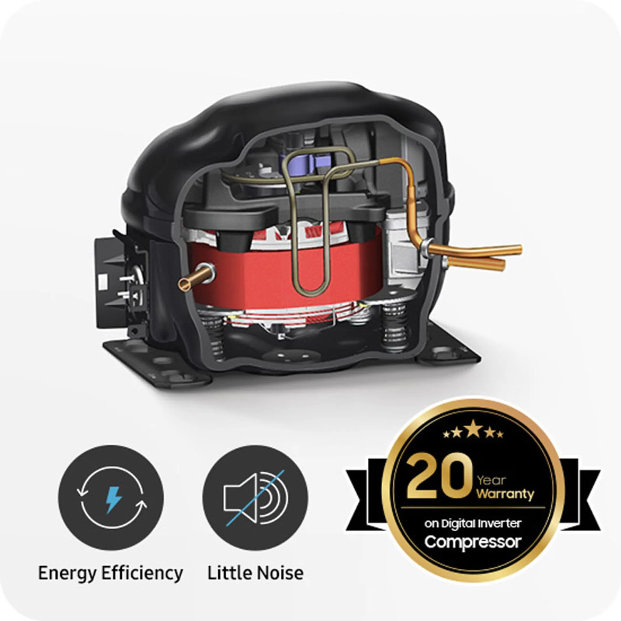 Samsung Combi Fridge Freezer RB34C600CSA image