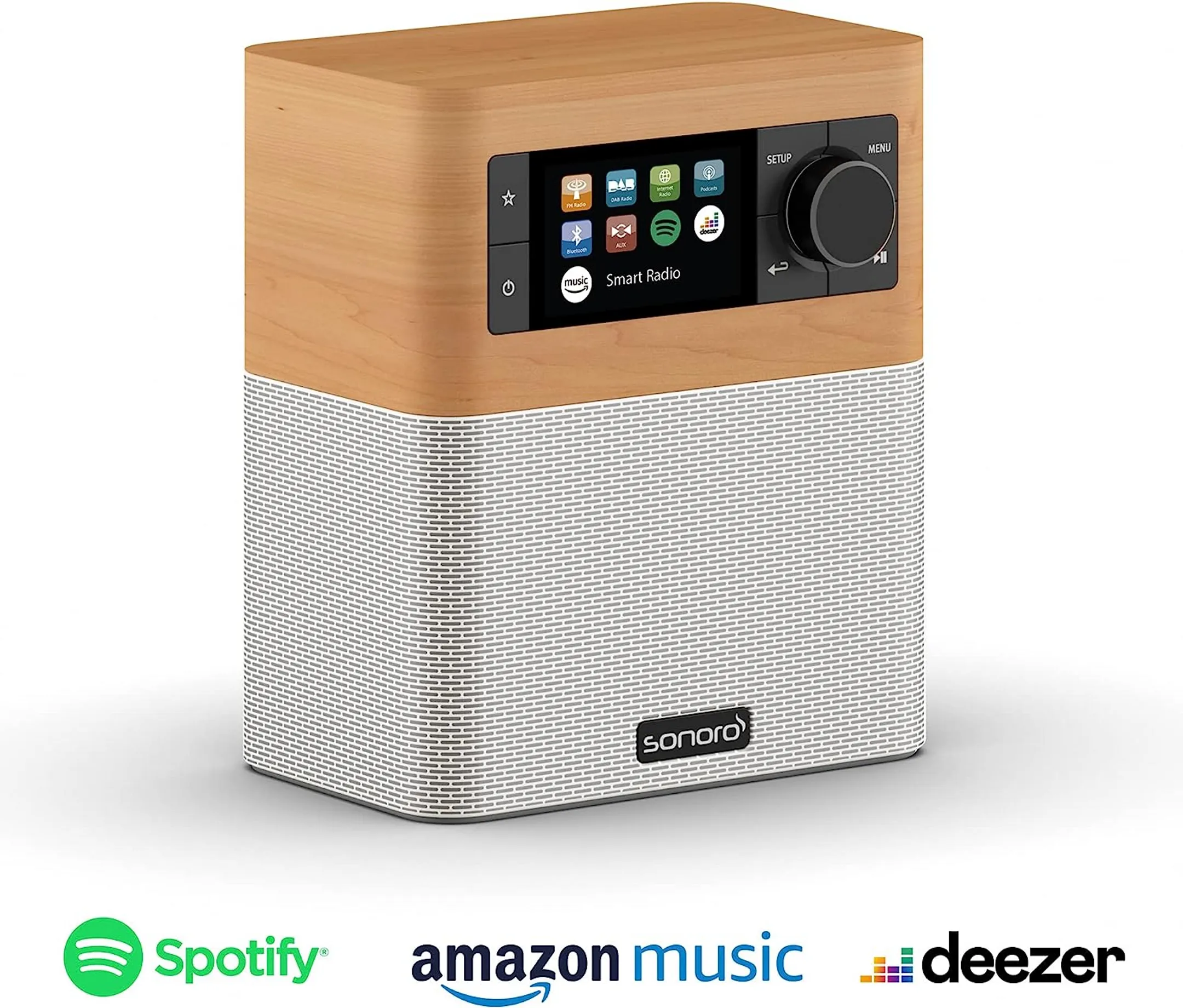 SONORO STREAM Internet Radio - Maple/White image