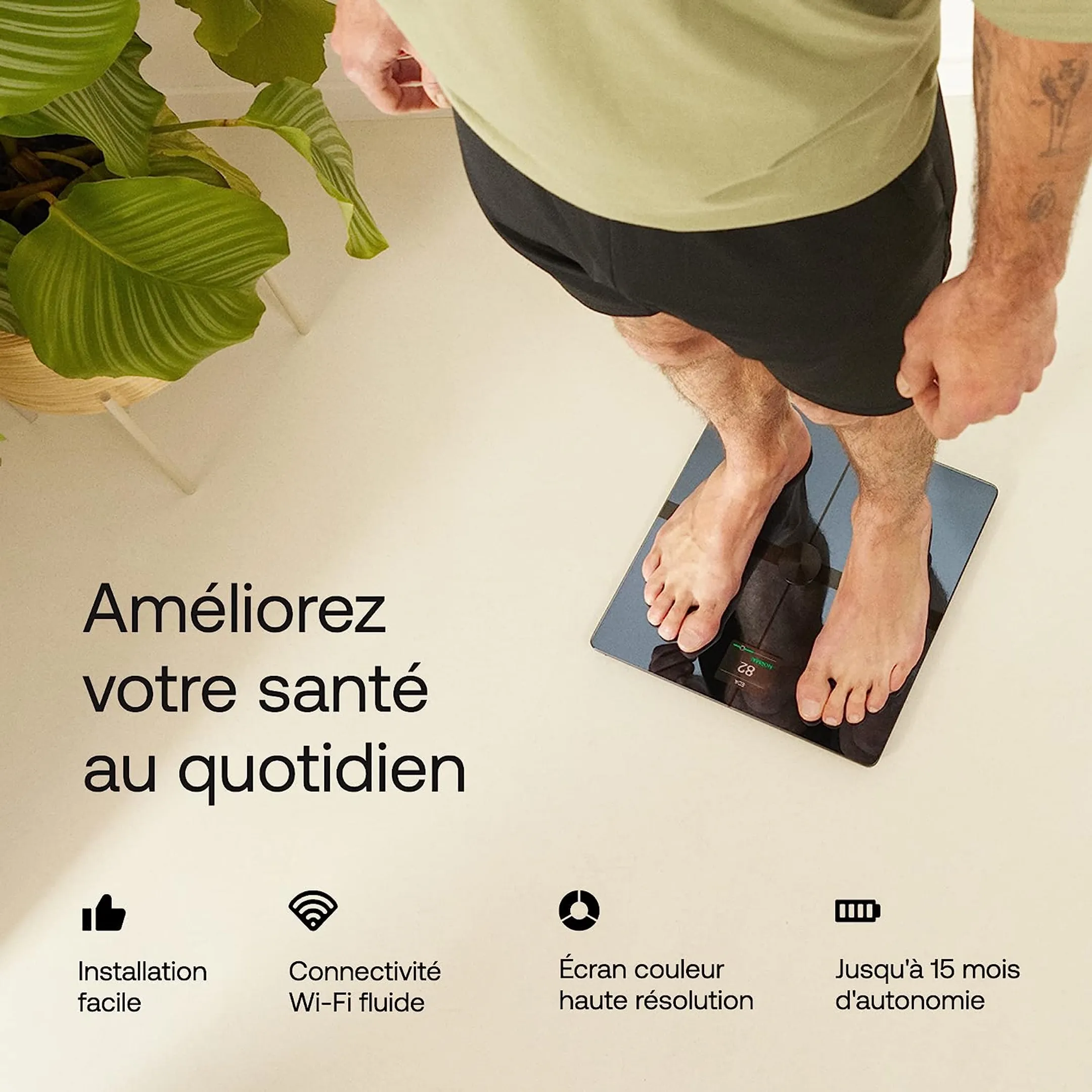 WITHINGS Pèse Personne Connecté Body Comp - Noir image