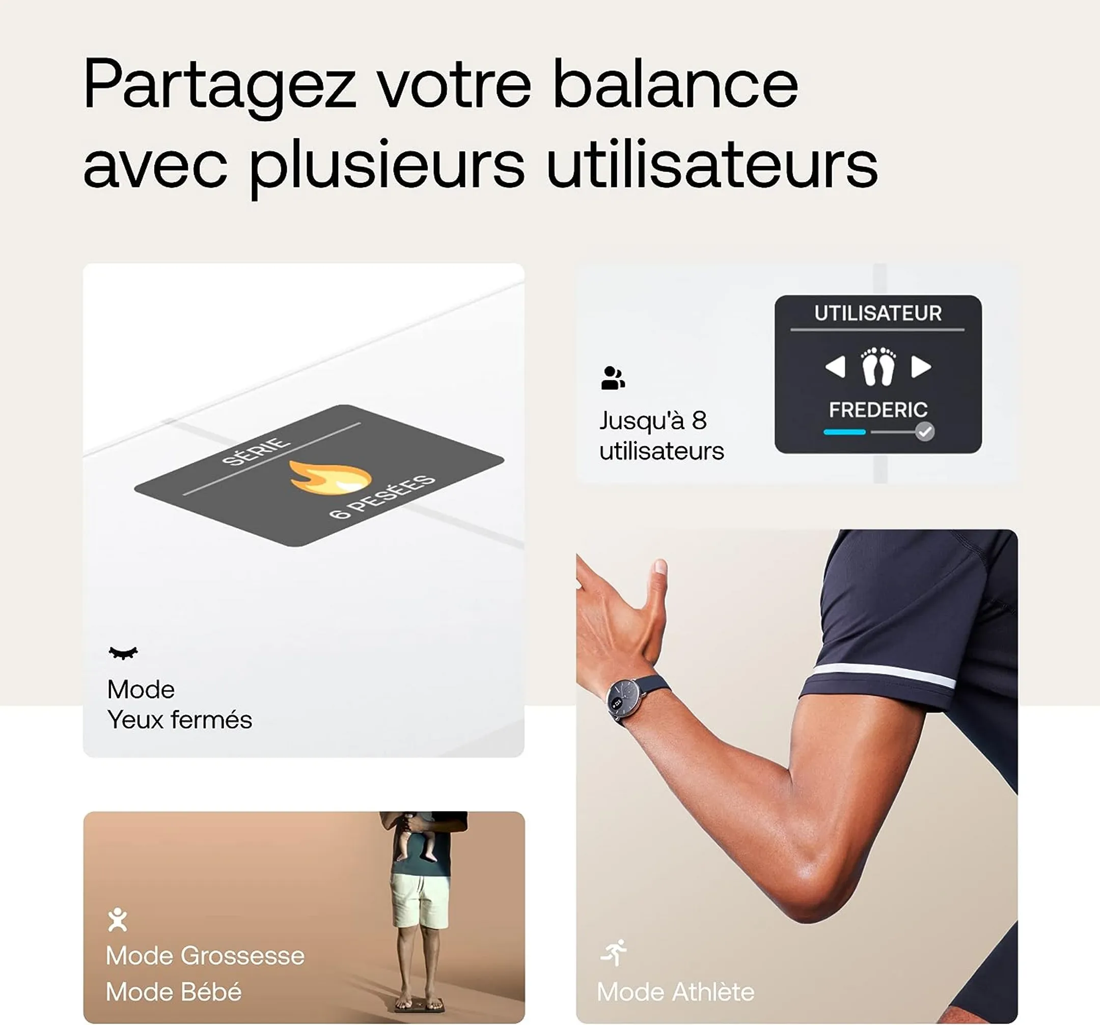 WITHINGS Pèse Personne Connecté Body Comp - Blanc image