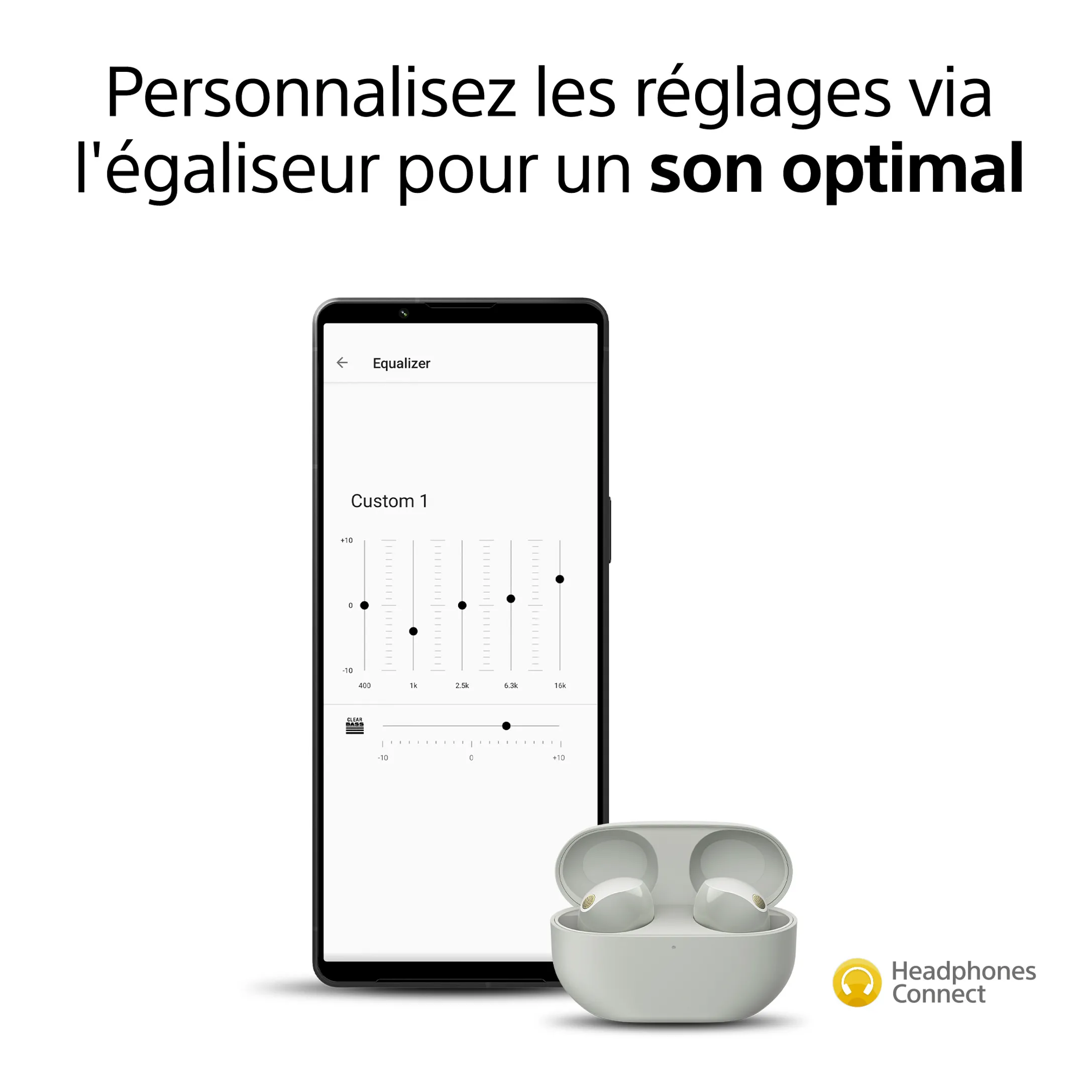 Sony Ecouteurs sans fil WF-1000XM5S - Gris image