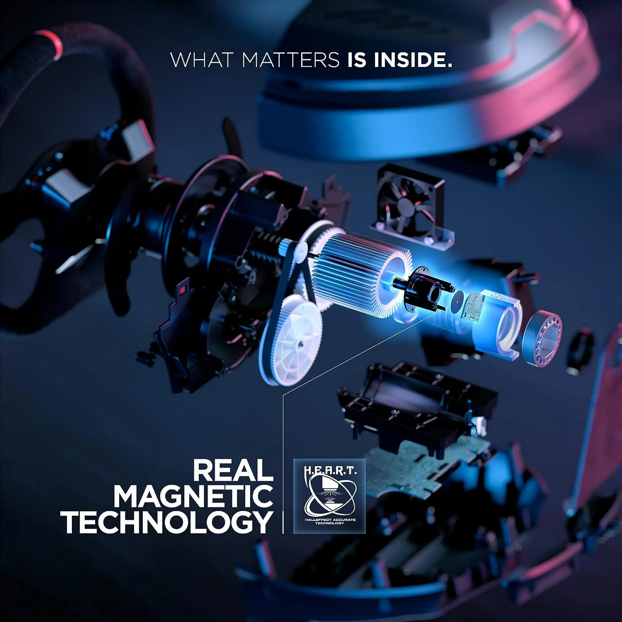 Thrustmaster Racing Wheel + Magnetic Pedals T300 Ferrari Integral - PC/PS4 - Alcantara Edition image