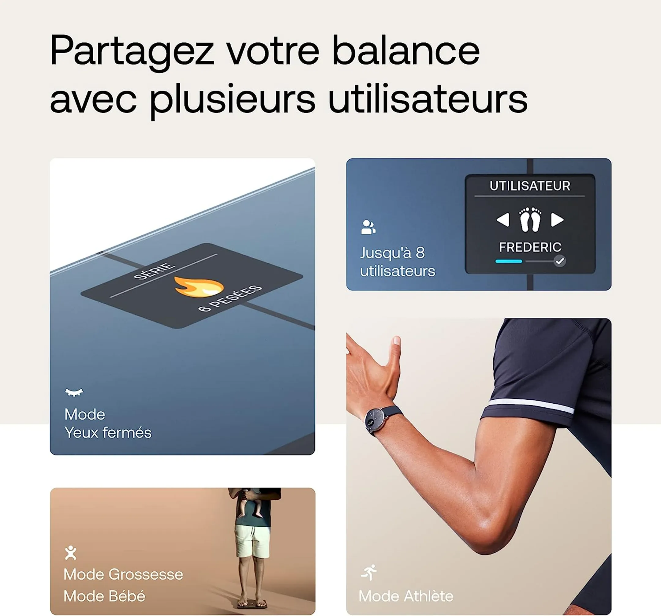 WITHINGS Pèse Personne Connecté Body Comp - Noir image