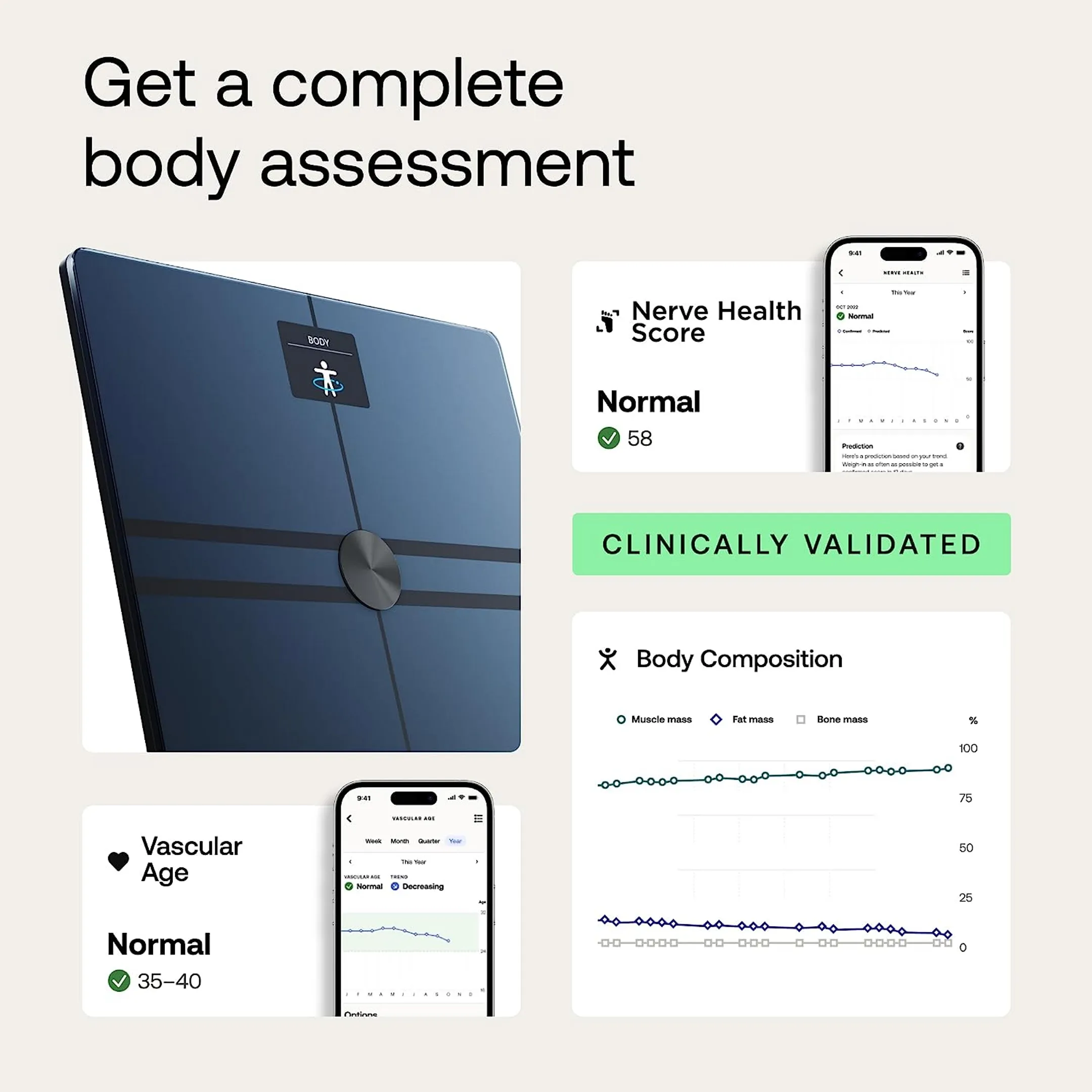 WITHINGS Connected Personal scale Body Smart - Black image