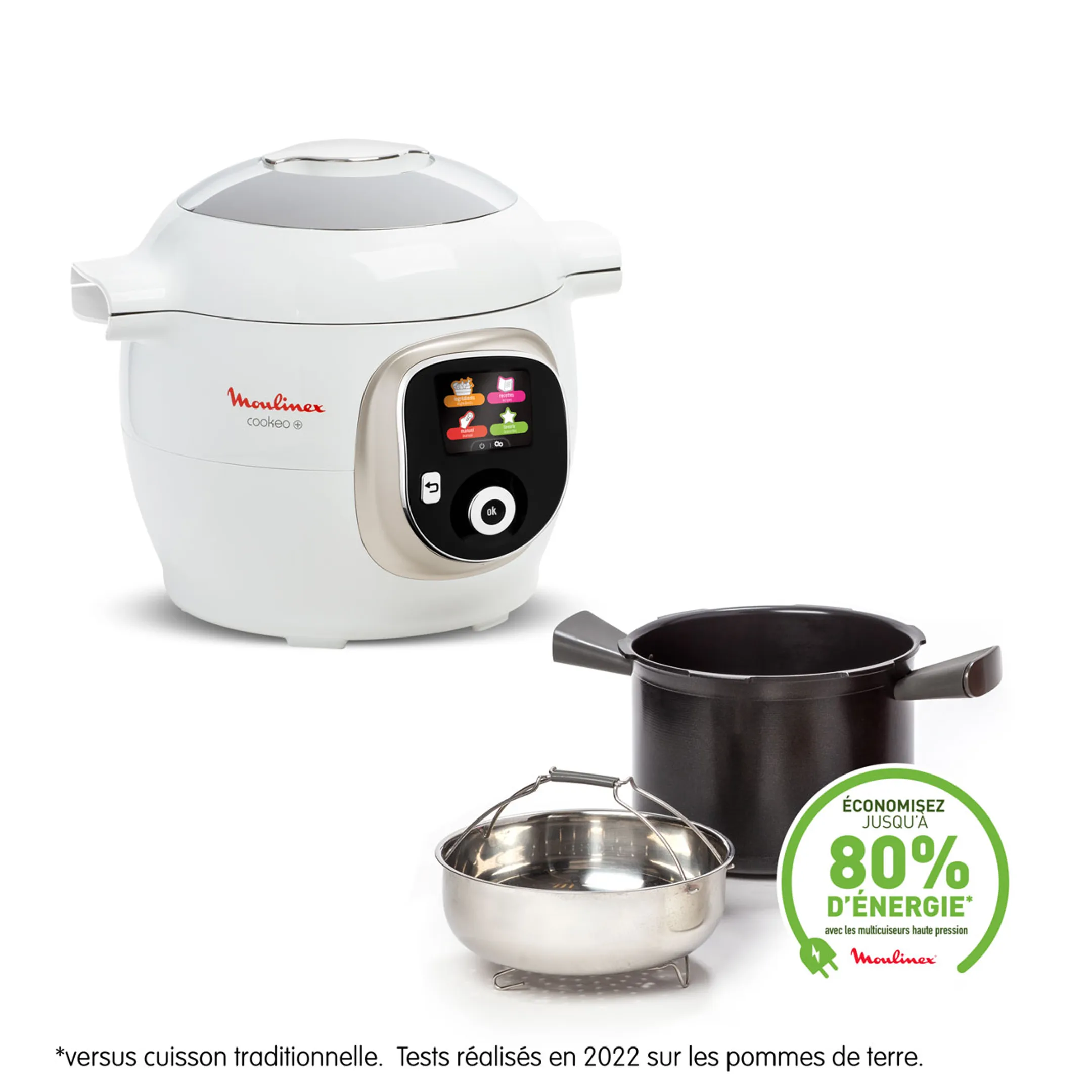 Moulinex Multicuiseur Cookeo+ CE85BA10 - Blanc image