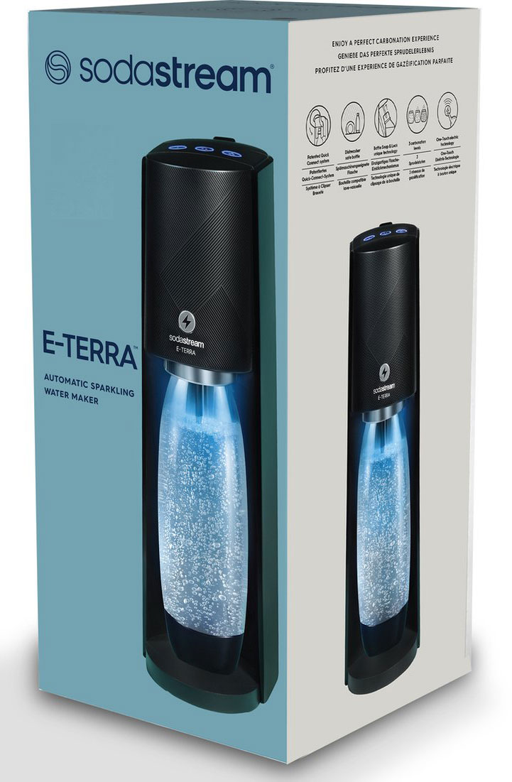 Sodastream Fizzy Drink Machine E-Terra - Black | HIFI