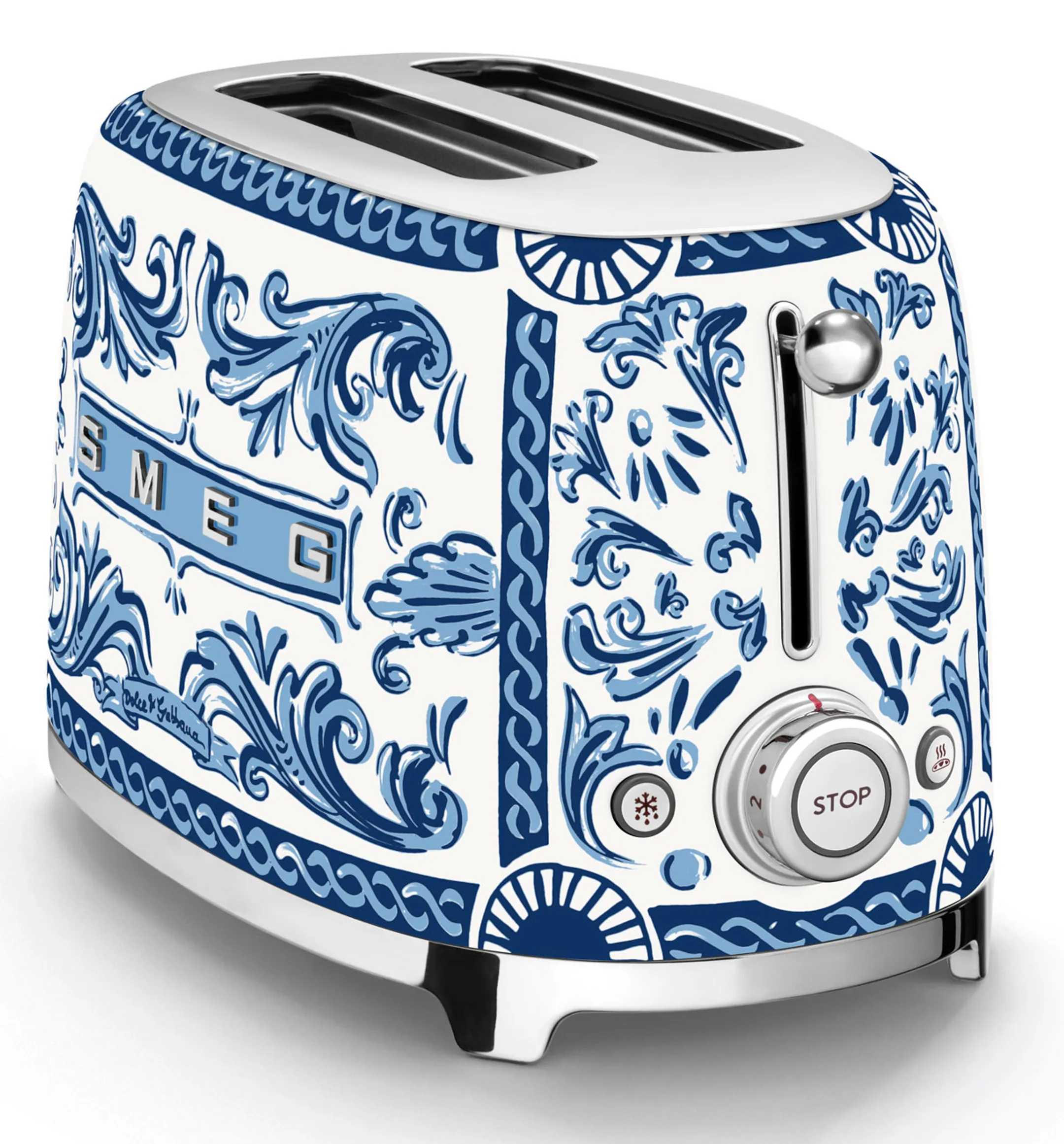 Smeg Toaster TSF01DGBEU - Edition Dolce & Gabbana Blu Mediterraneo image