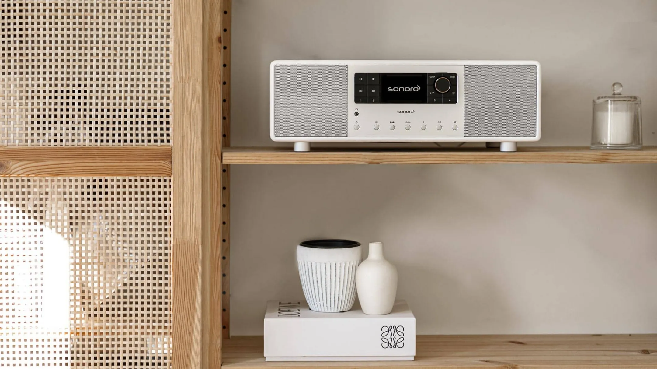 SONORO Primus Internet Radio - White(Gloss) / Silver image