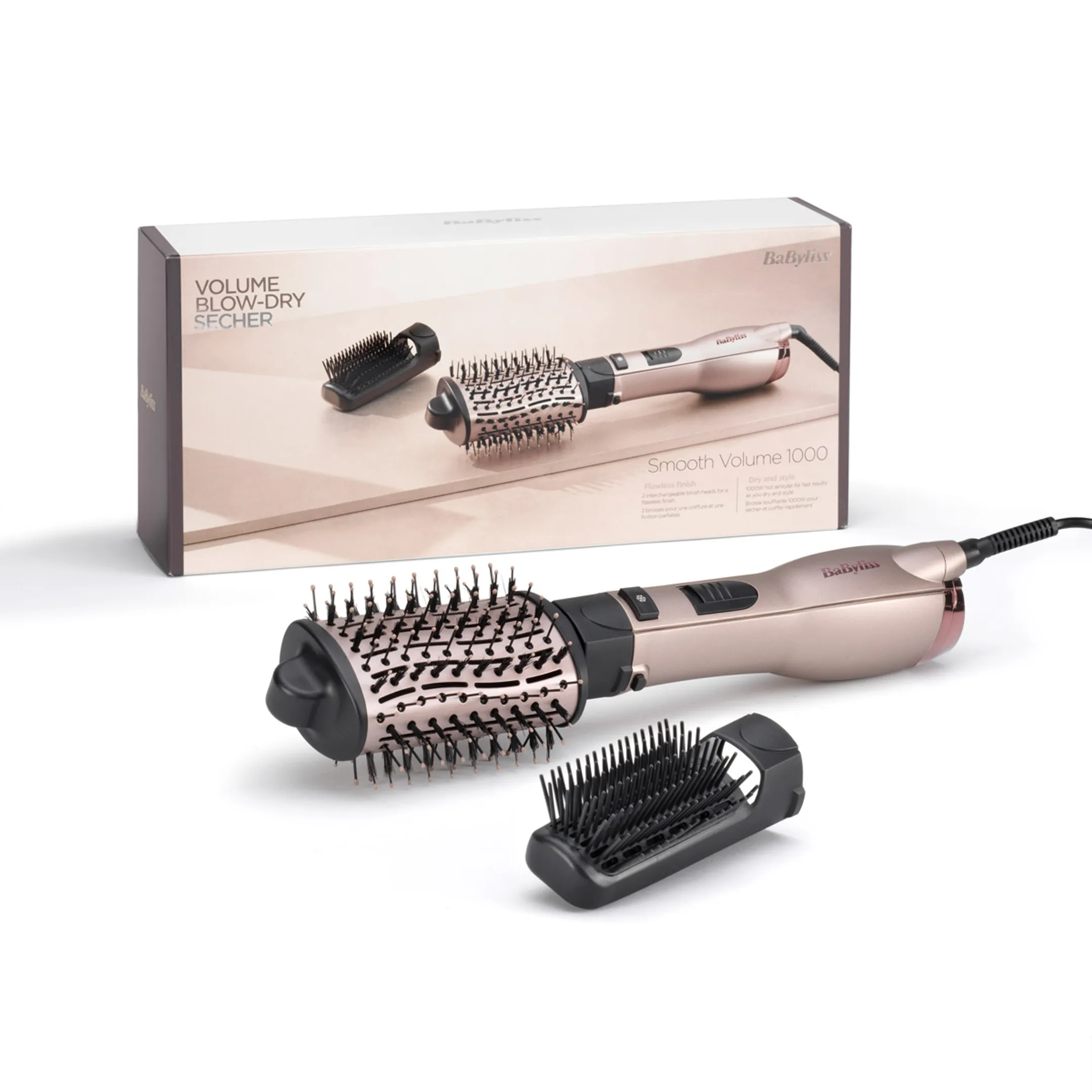 Babyliss Brosse soufflante Smooth Volume Air 1000 AS90PE image