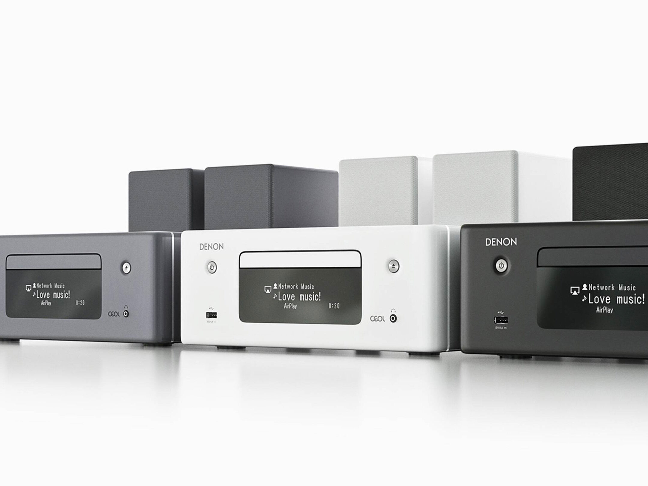 Denon CEOL N-10WTE2 Hi-Fi System - White | HIFI international