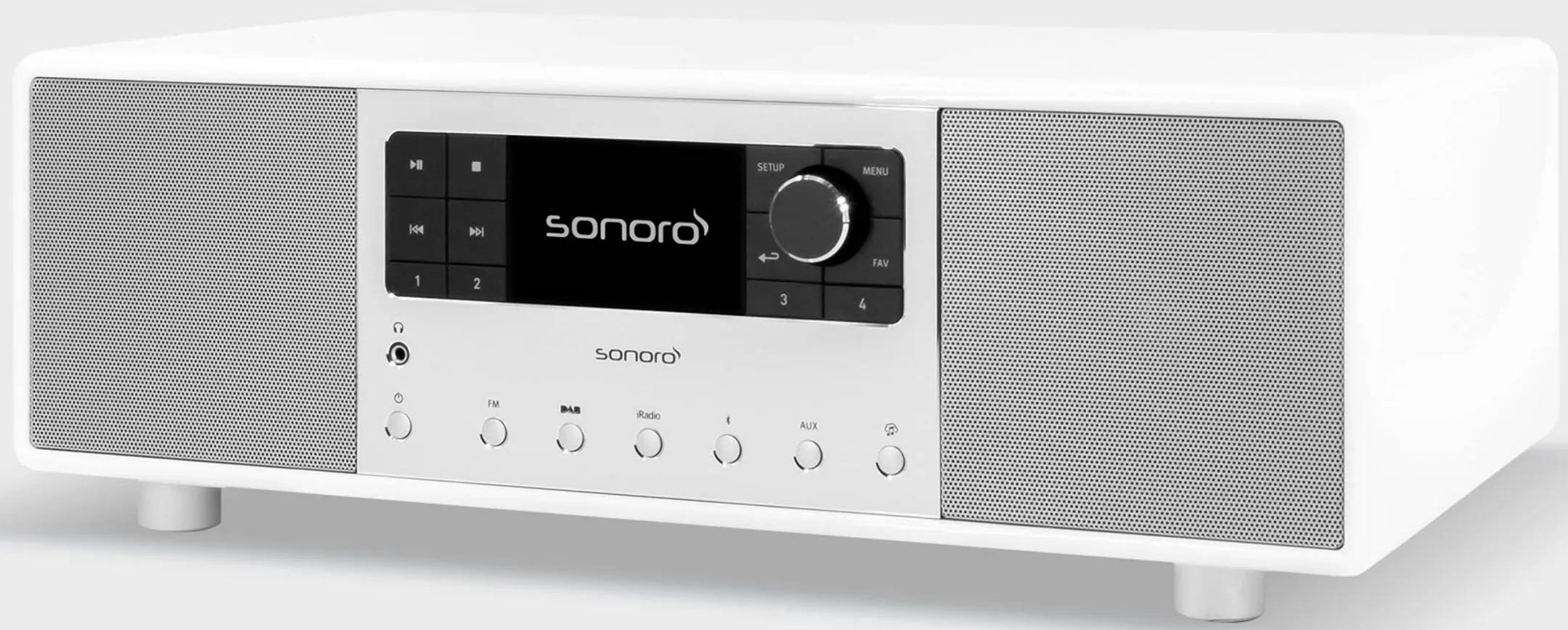 SONORO Primus Internet Radio - White(Gloss) / Silver image