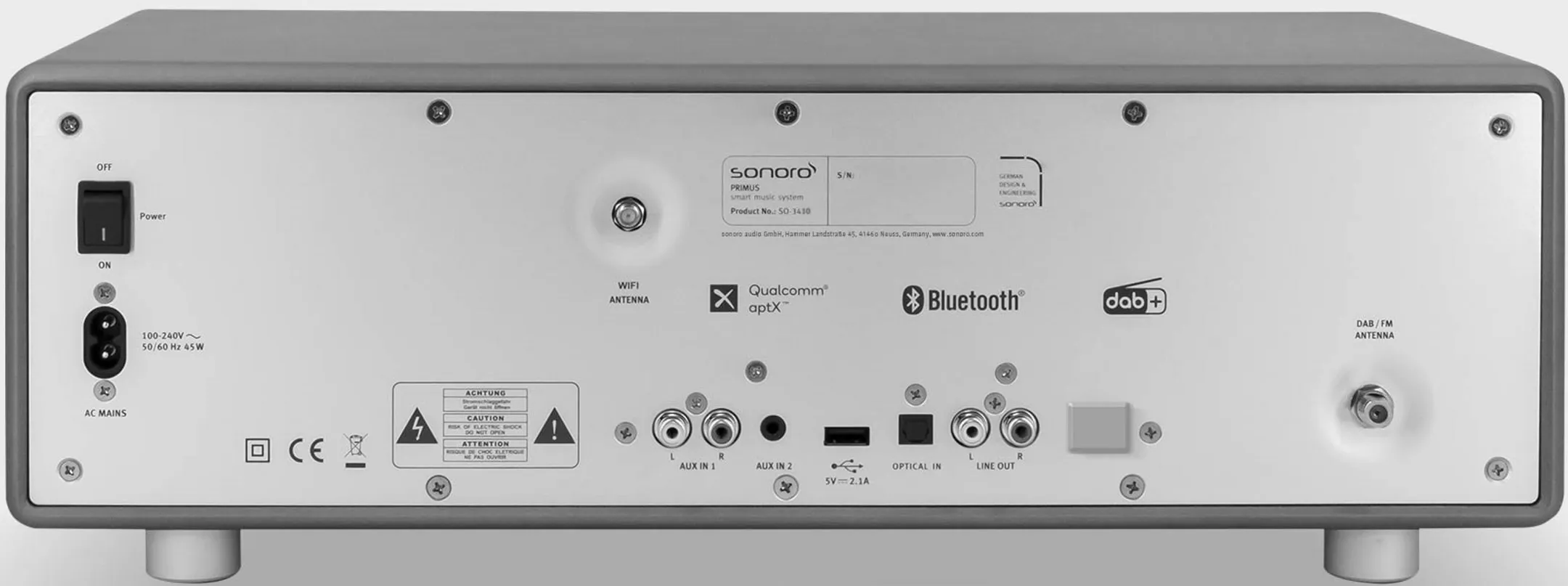 SONORO Primus Internet Radio - Graphite(Mat) / Silver image