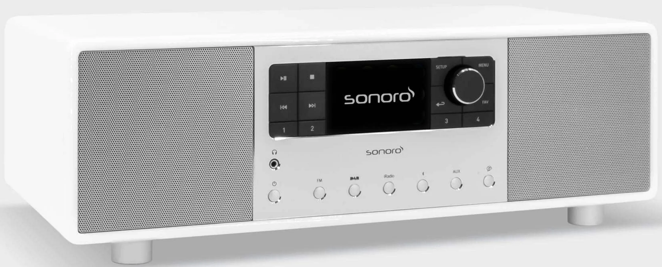 SONORO Primus Internet Radio - White(Gloss) / Silver image
