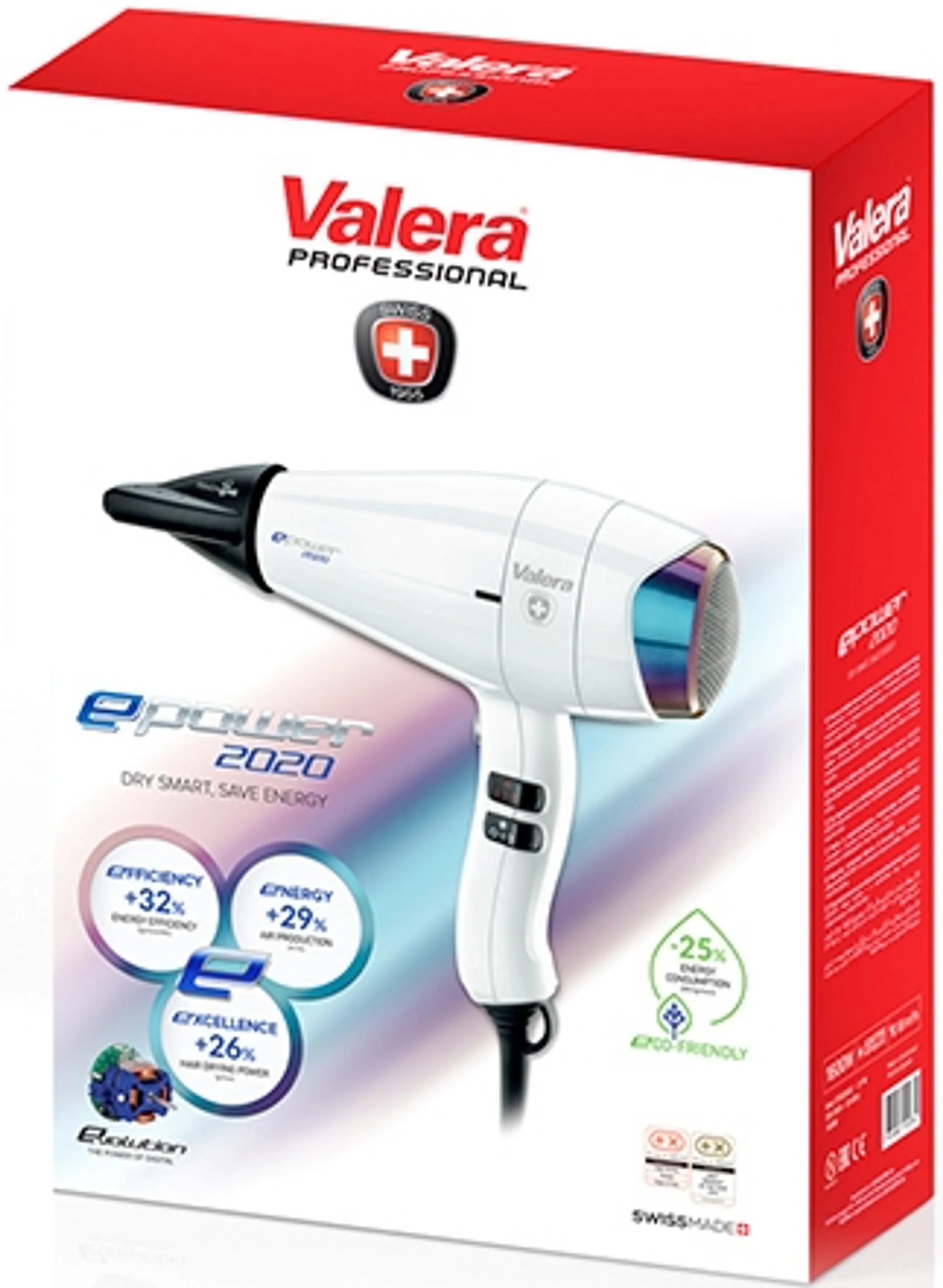 Valera Sèche-cheveux professionnel EPOWER 2020 EQ RC - Blanc image