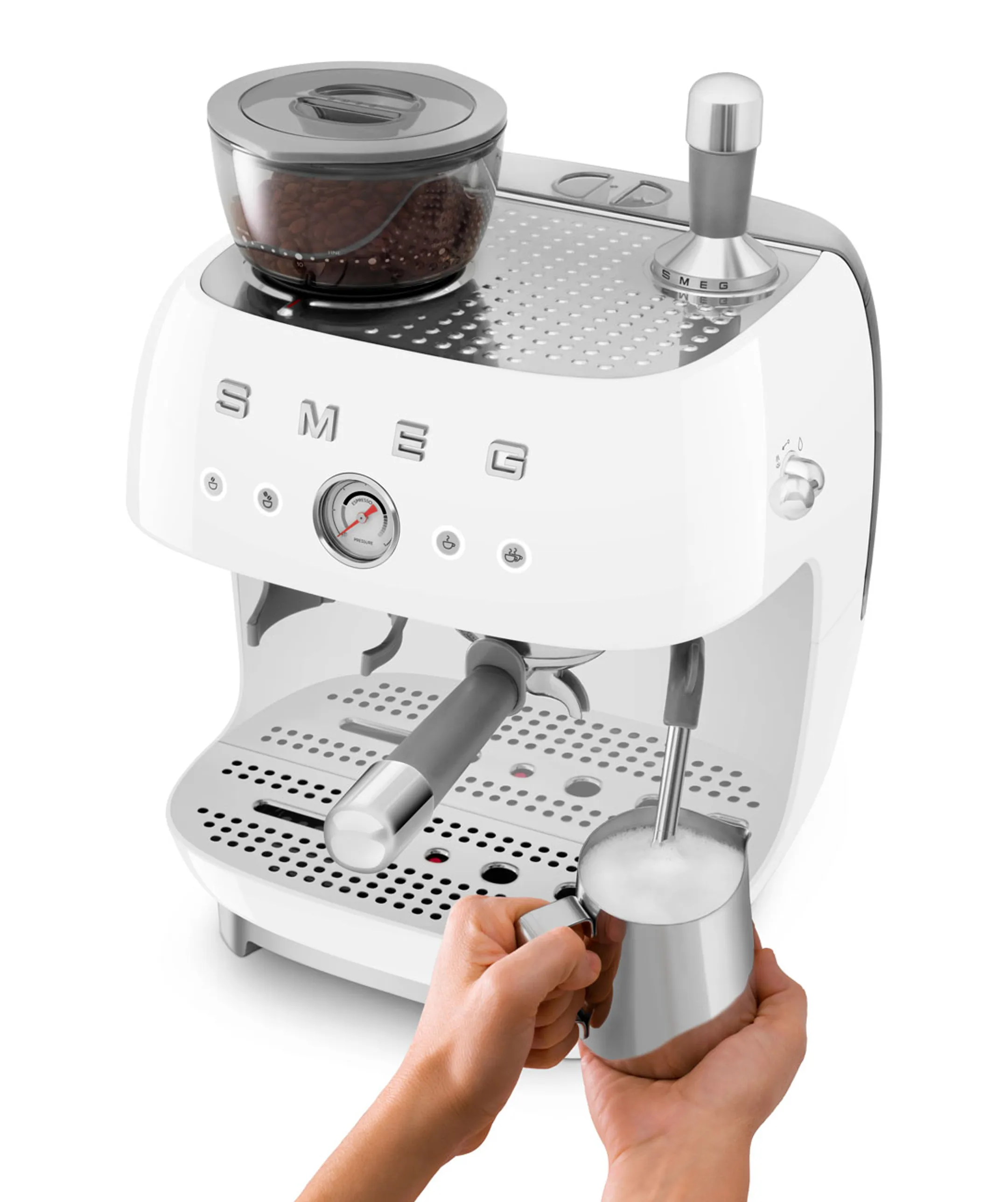 Smeg Machine à expresso EGF03WHEU - Blanc image