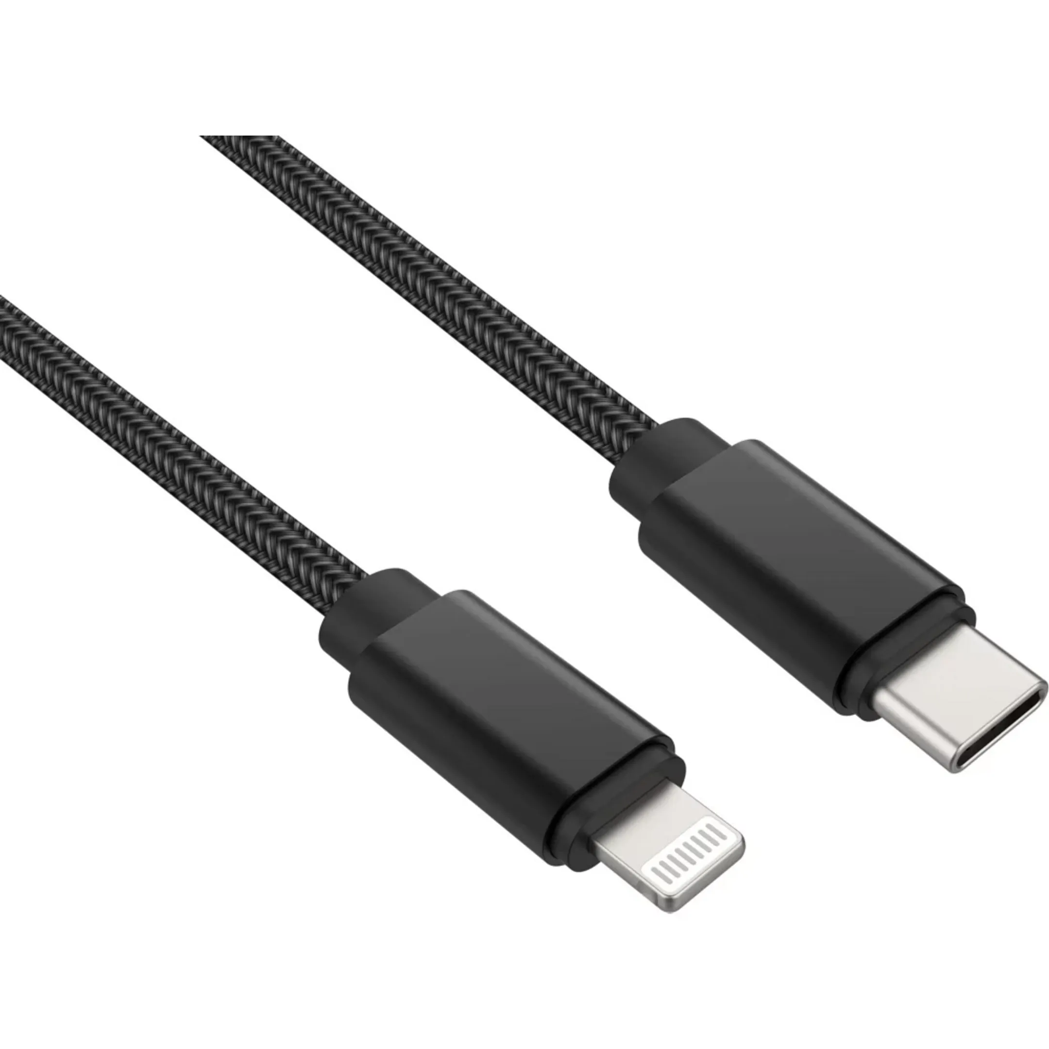 Apple-zertifiziertes Lightning-auf-USB-C-Kabel - 2m - Schwarz