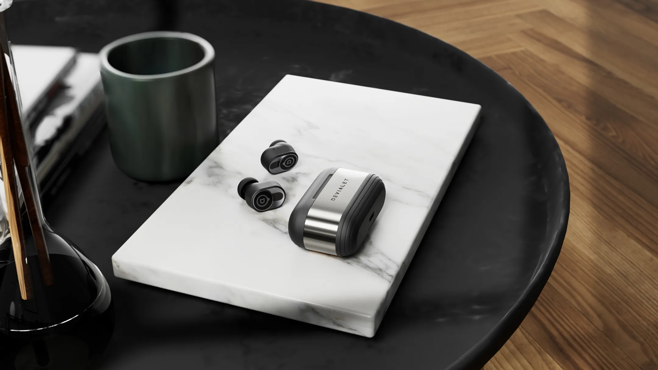 DEVIALET Écouteurs sans fil Gemini II avec réduction de bruit adaptative - Matte Black image