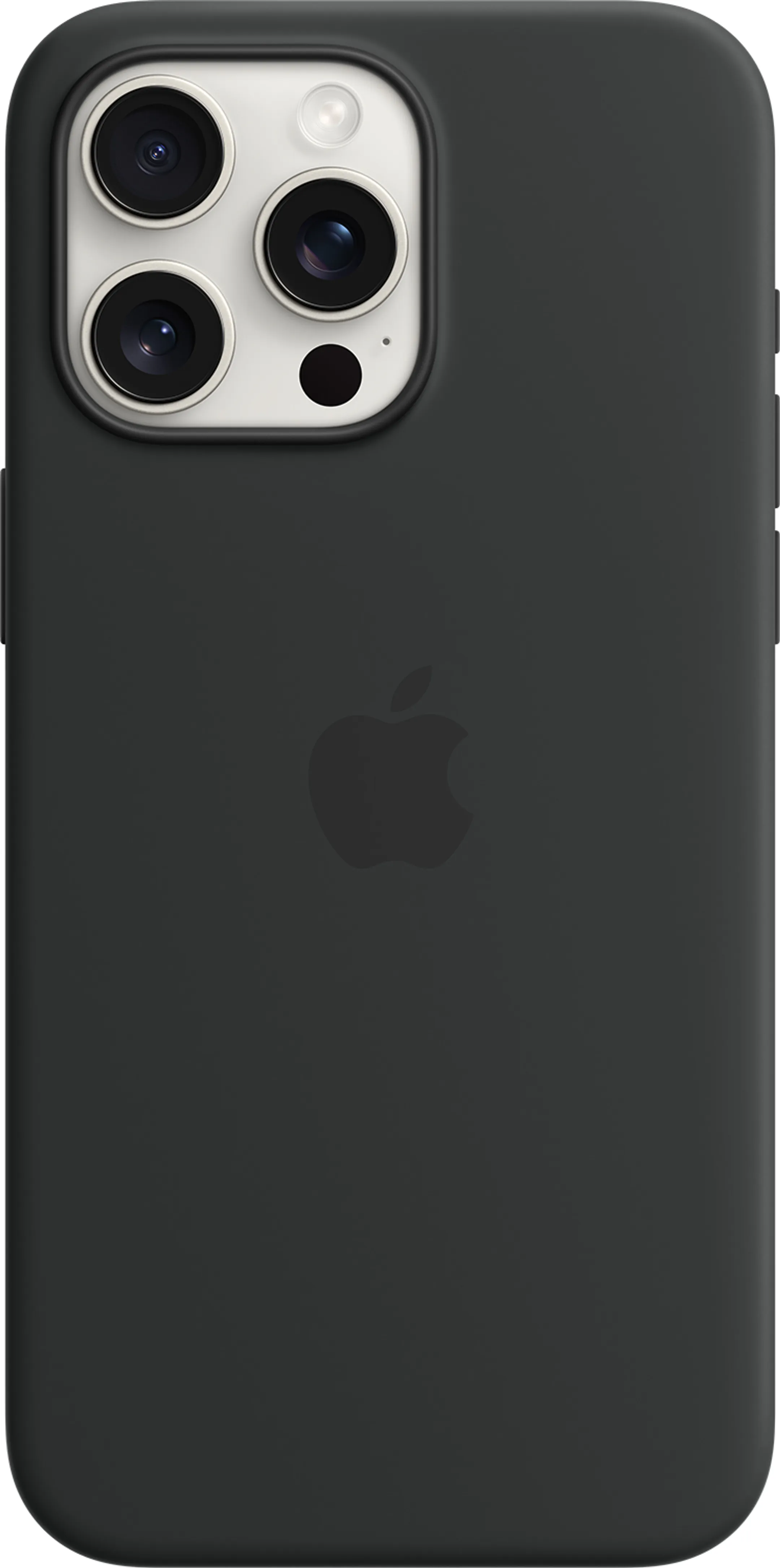iPhone 15 Pro Max Silikon Case mit MagSafe – Schwarz