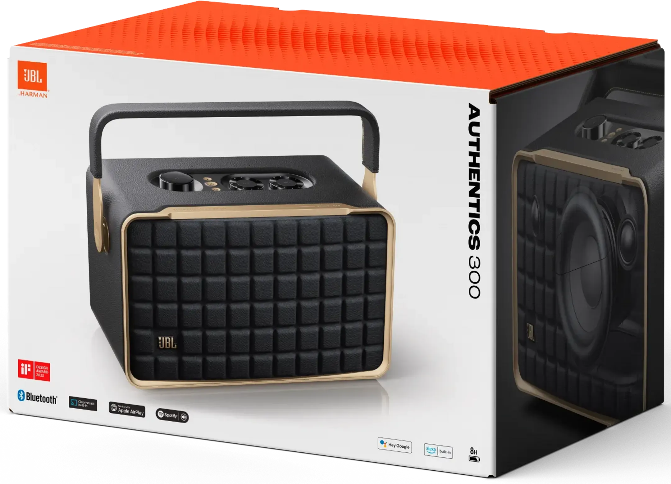 JBL Enceinte WiFi & Bluetooth Multiroom Authentics 300 - Noir image