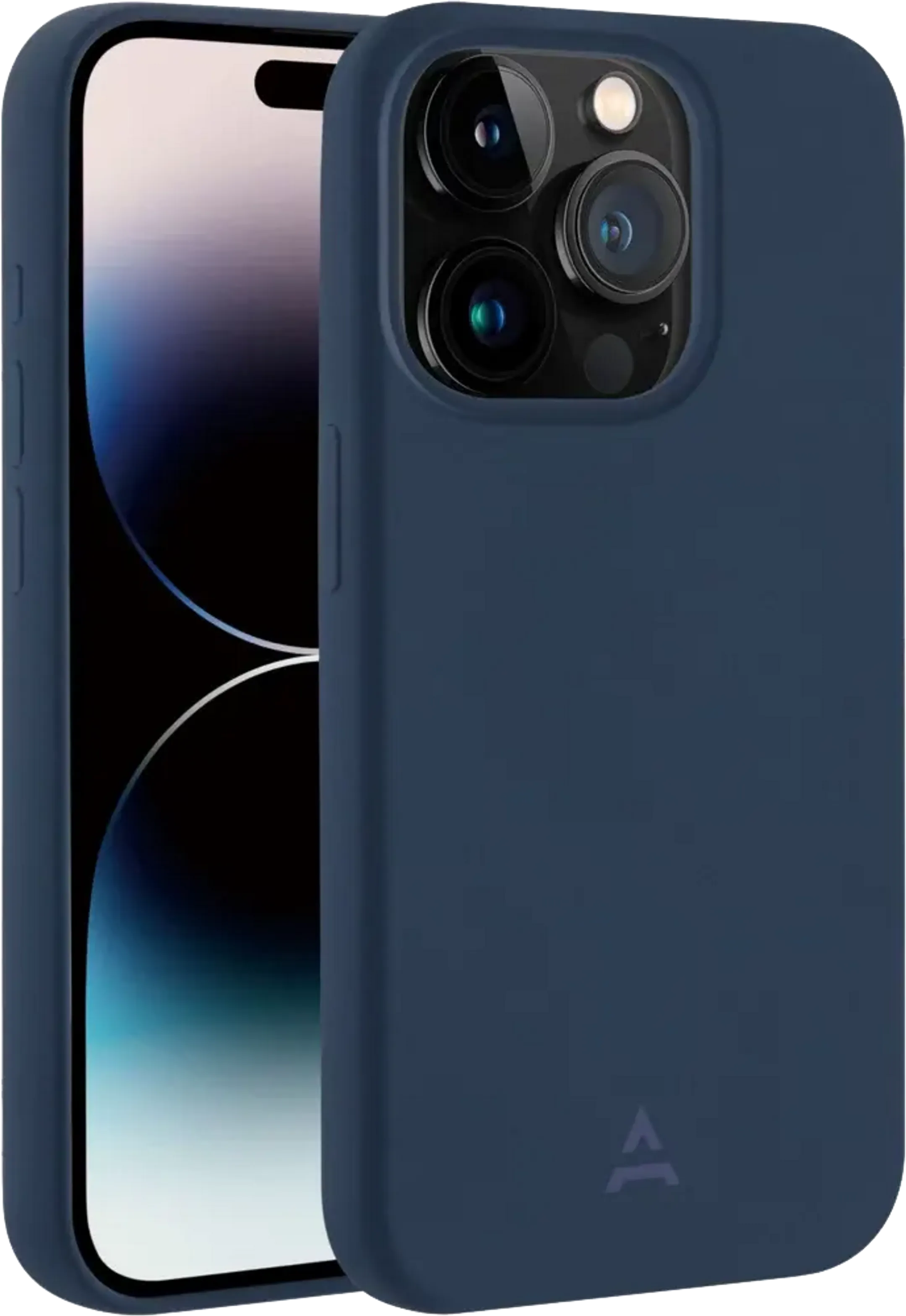 Coque MagSafe silicone pour iPhone 15 Pro - Bleu
