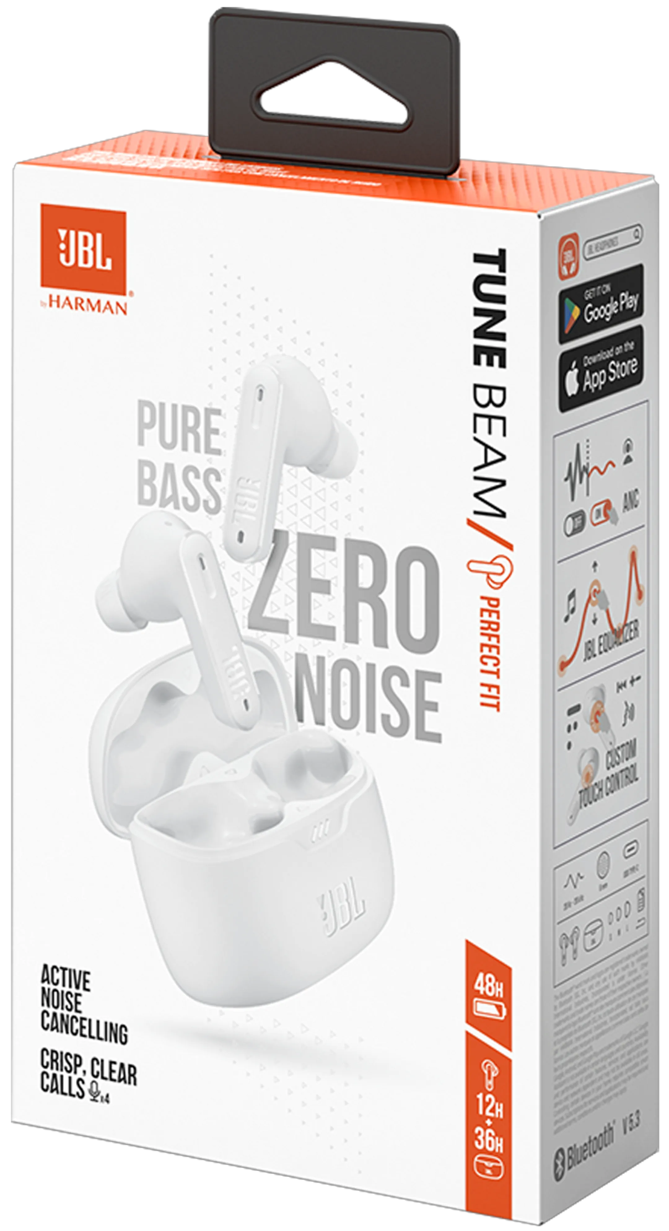 JBL Ecouteurs sans Fil Tune Beam - Blanc image