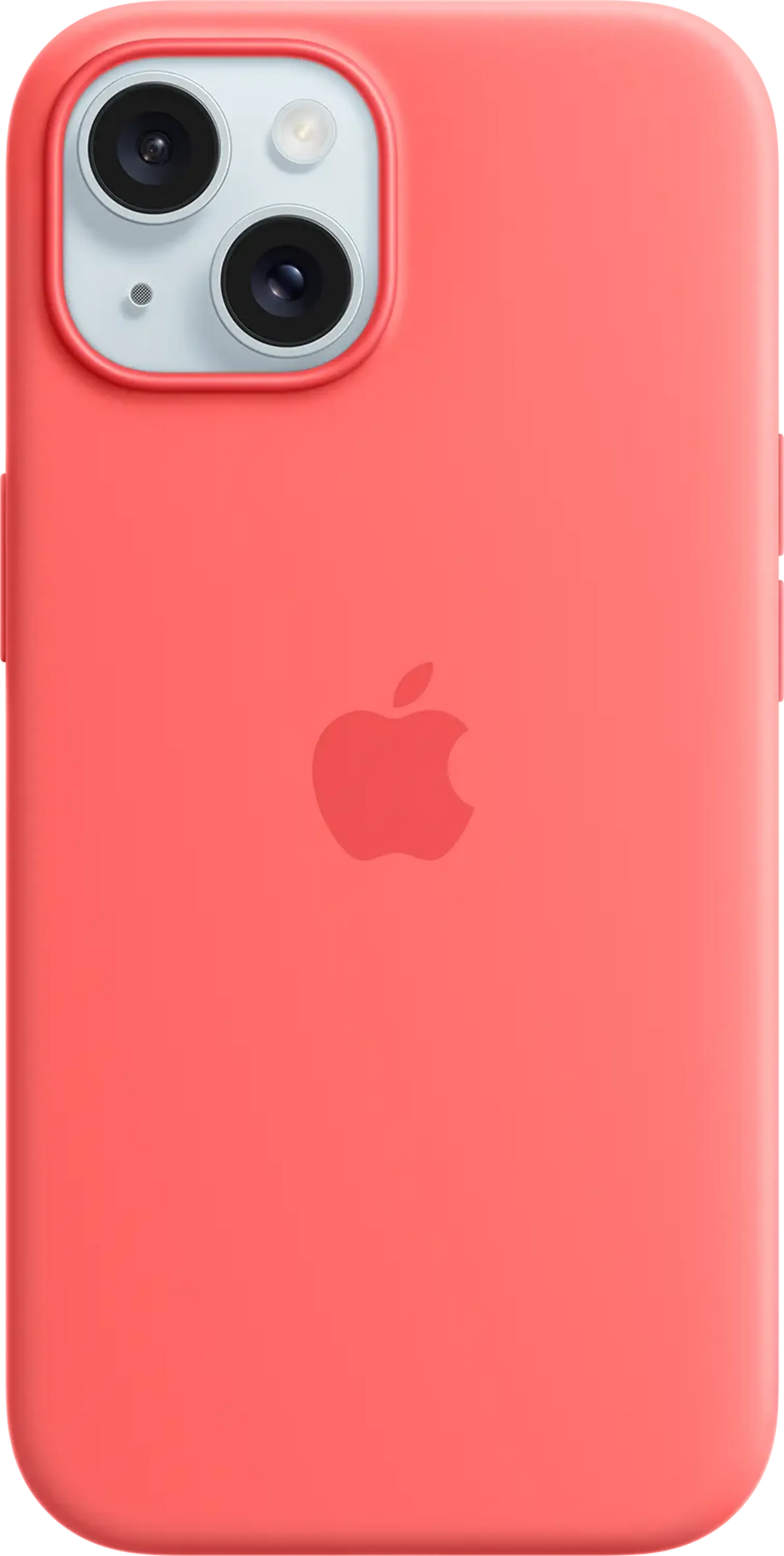 iPhone 15 Silikon Case mit MagSafe – Guave