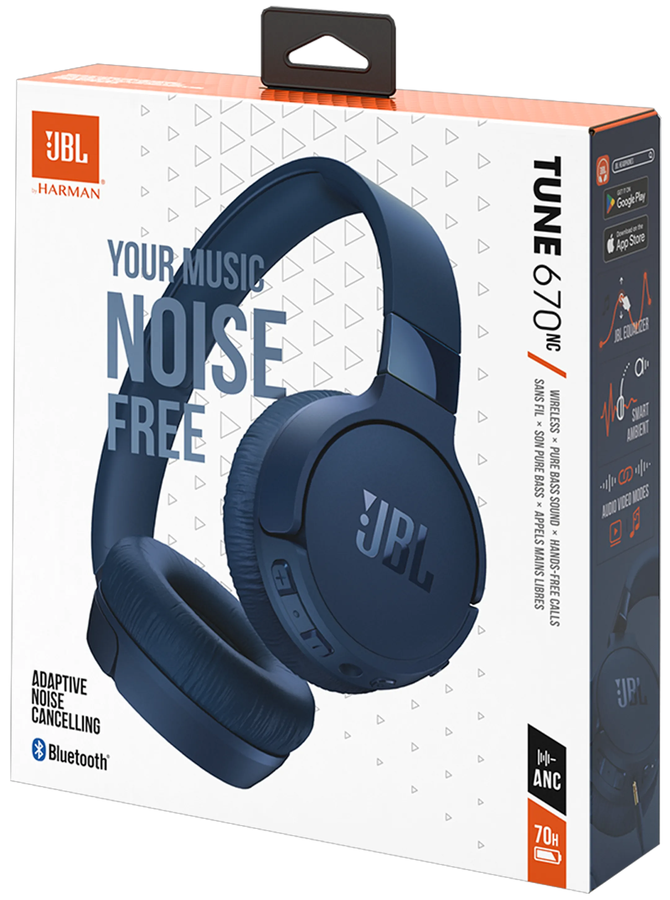 JBL Casque sans fil Tune 670NC - Bleu image