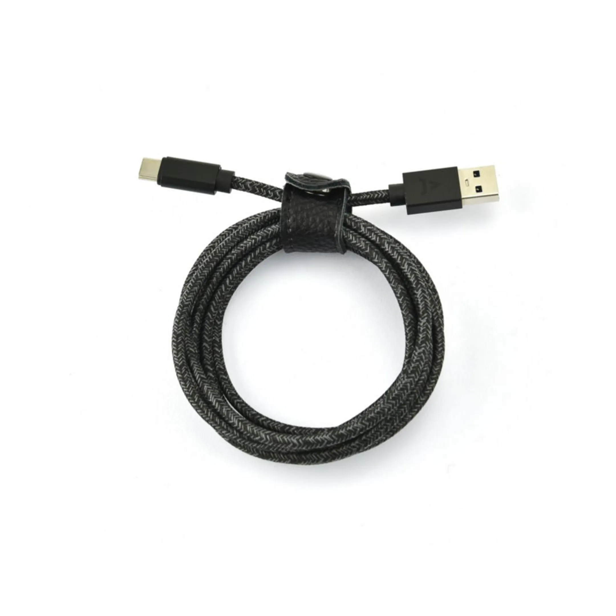 Adeqwat Cable USB-C vers USB-A Tressé - 3m - Noir image