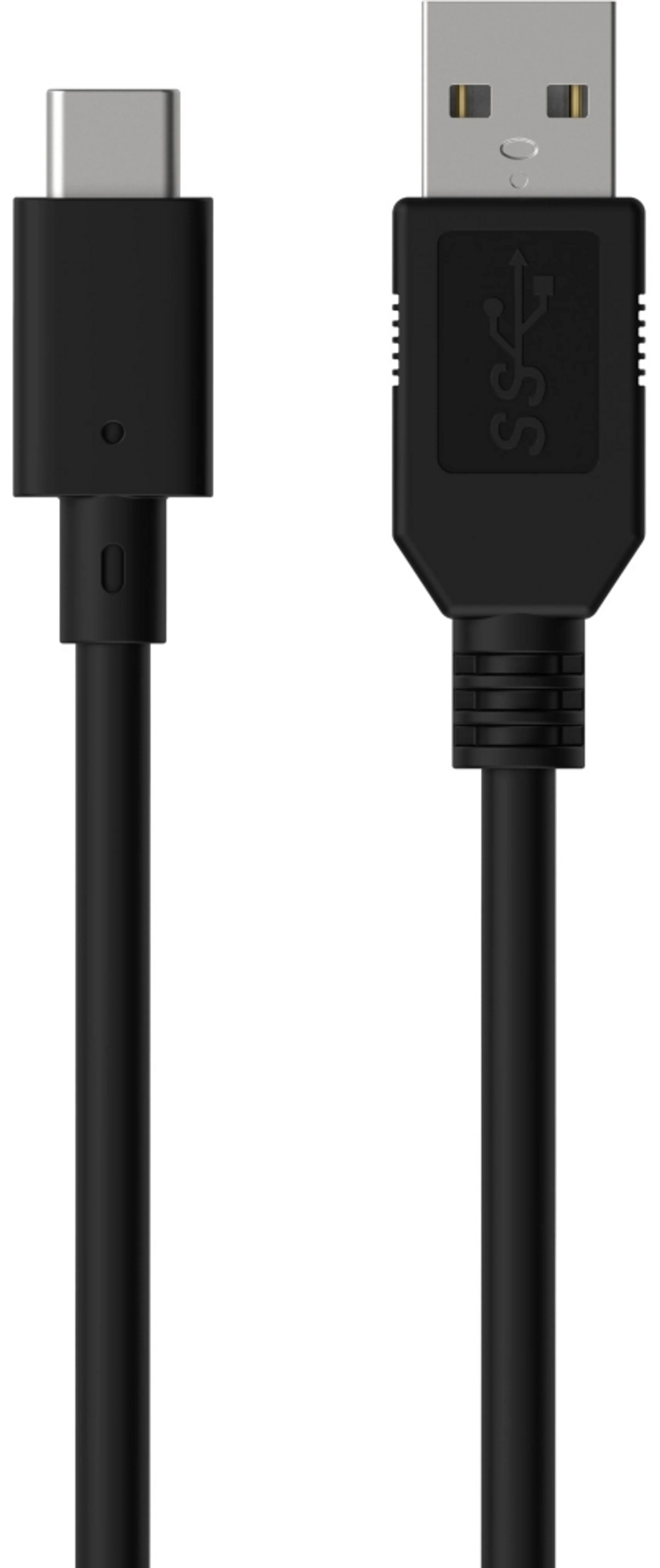 Braided USB-C to USB-A cable - 3m - Black