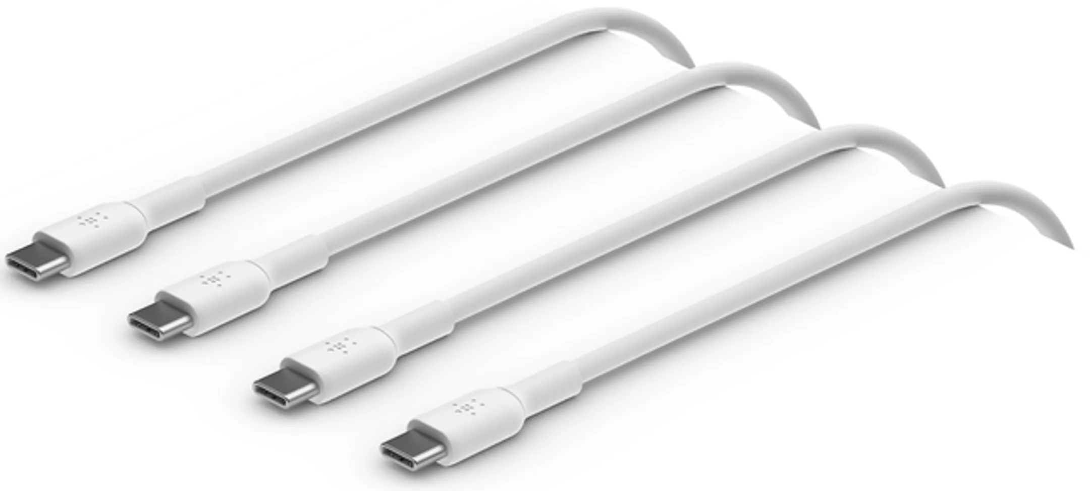 2 Cables USB-C vers USB-C BoostCharge - 1m - Blanc