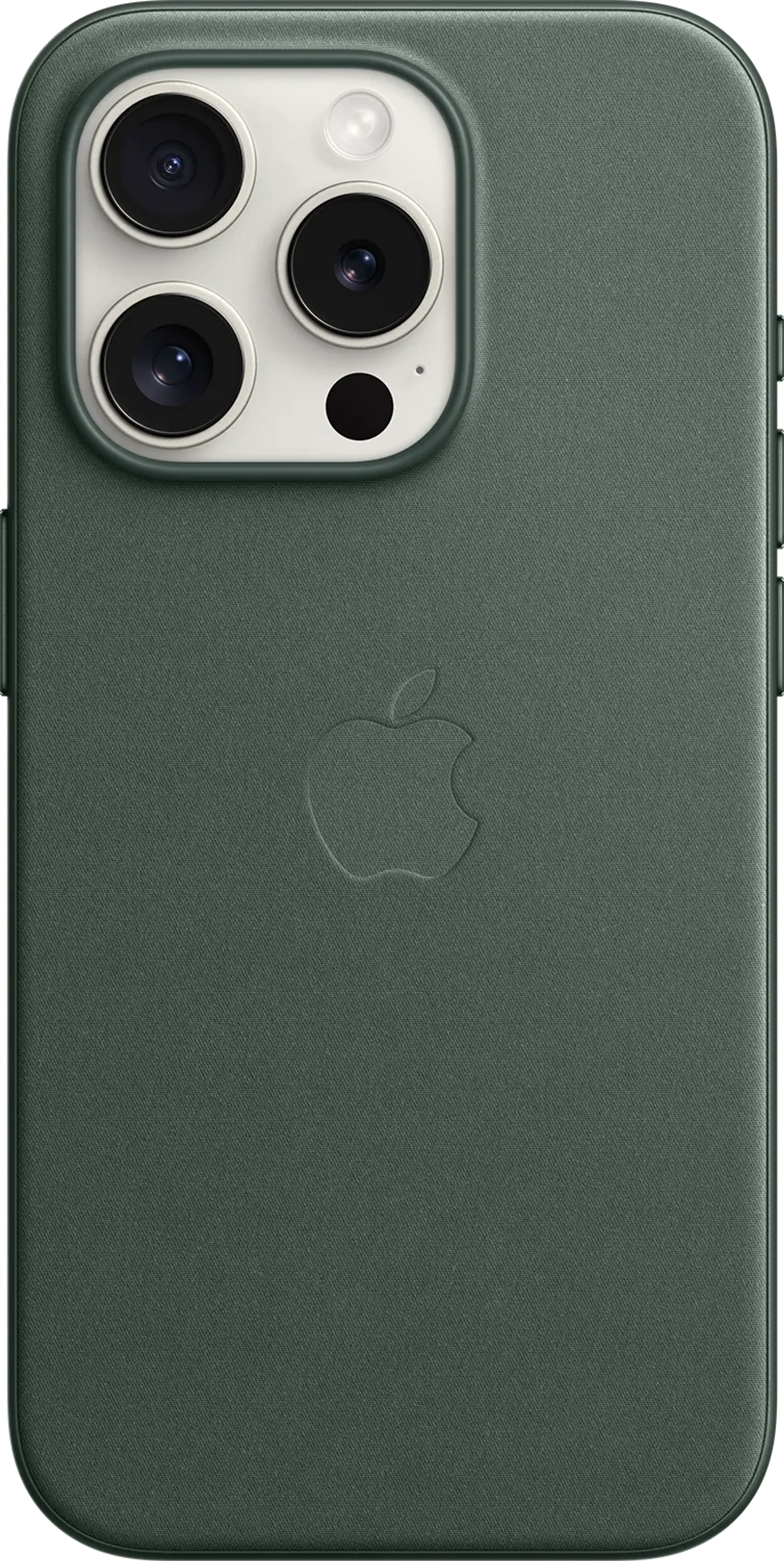 iPhone 15 Pro Feingewebe Case mit MagSafe – Immergrün