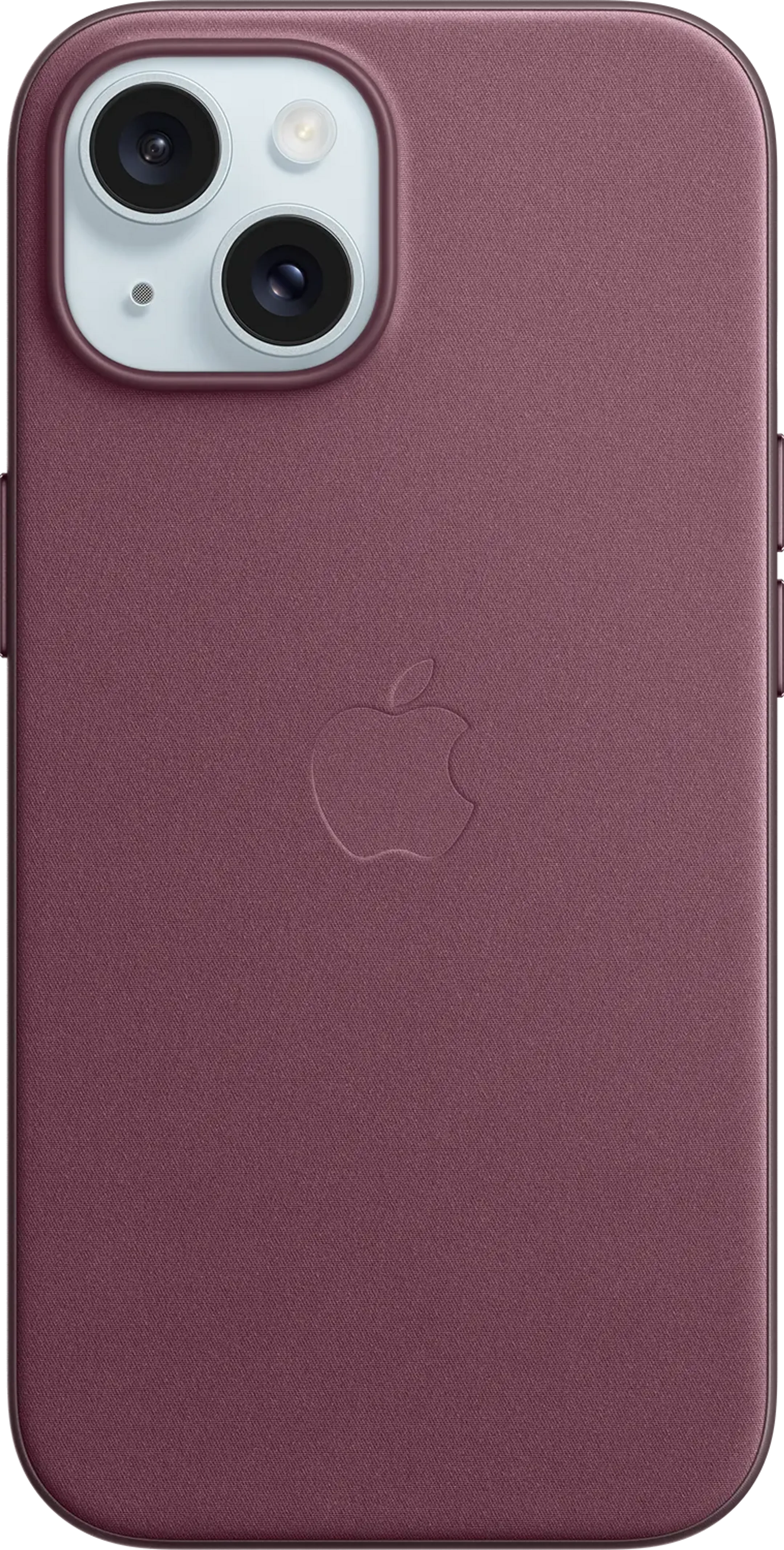 iPhone 15 Feingewebe Case mit MagSafe – Mulberry