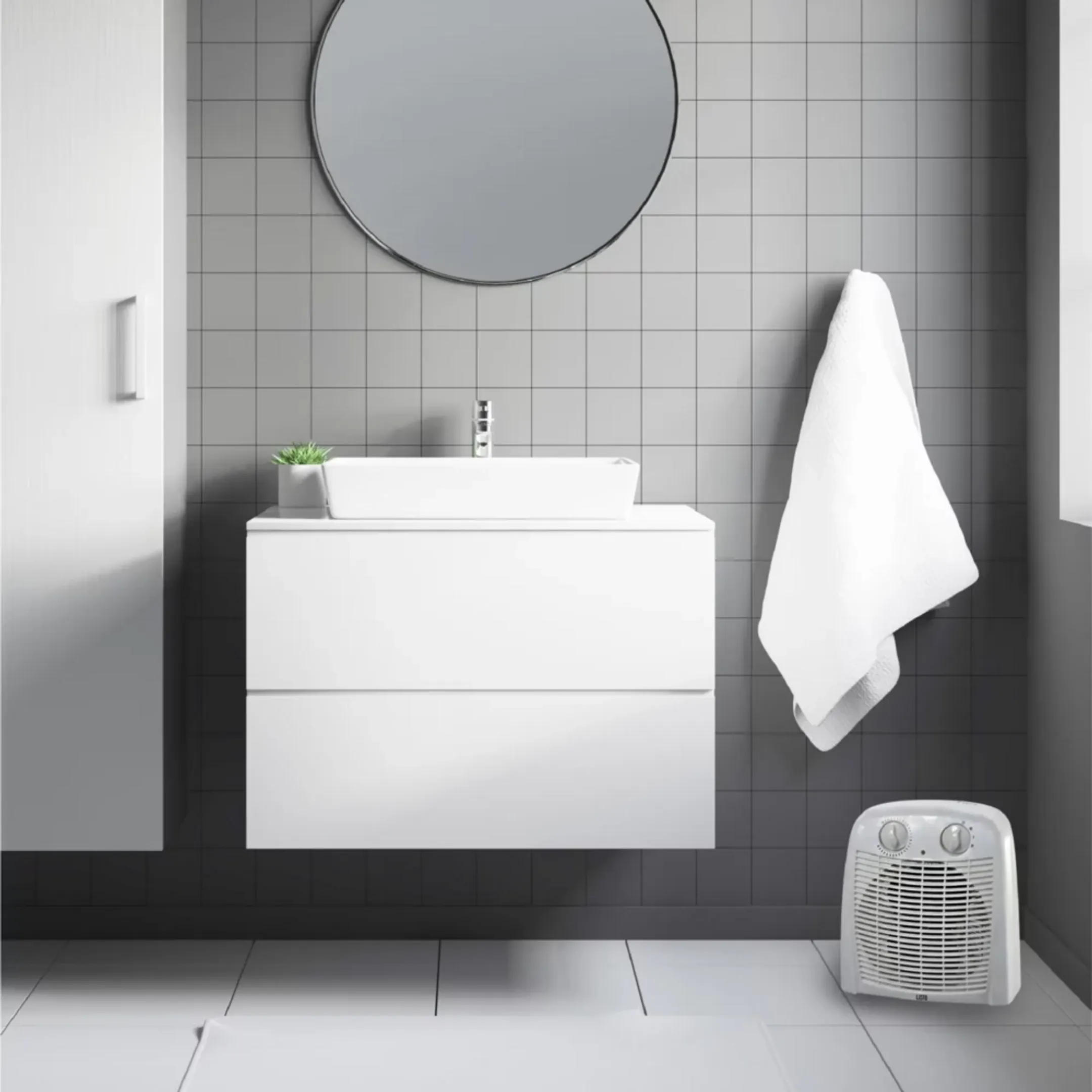 LISTO Radiateur soufflant CHSB L3 - Blanc image