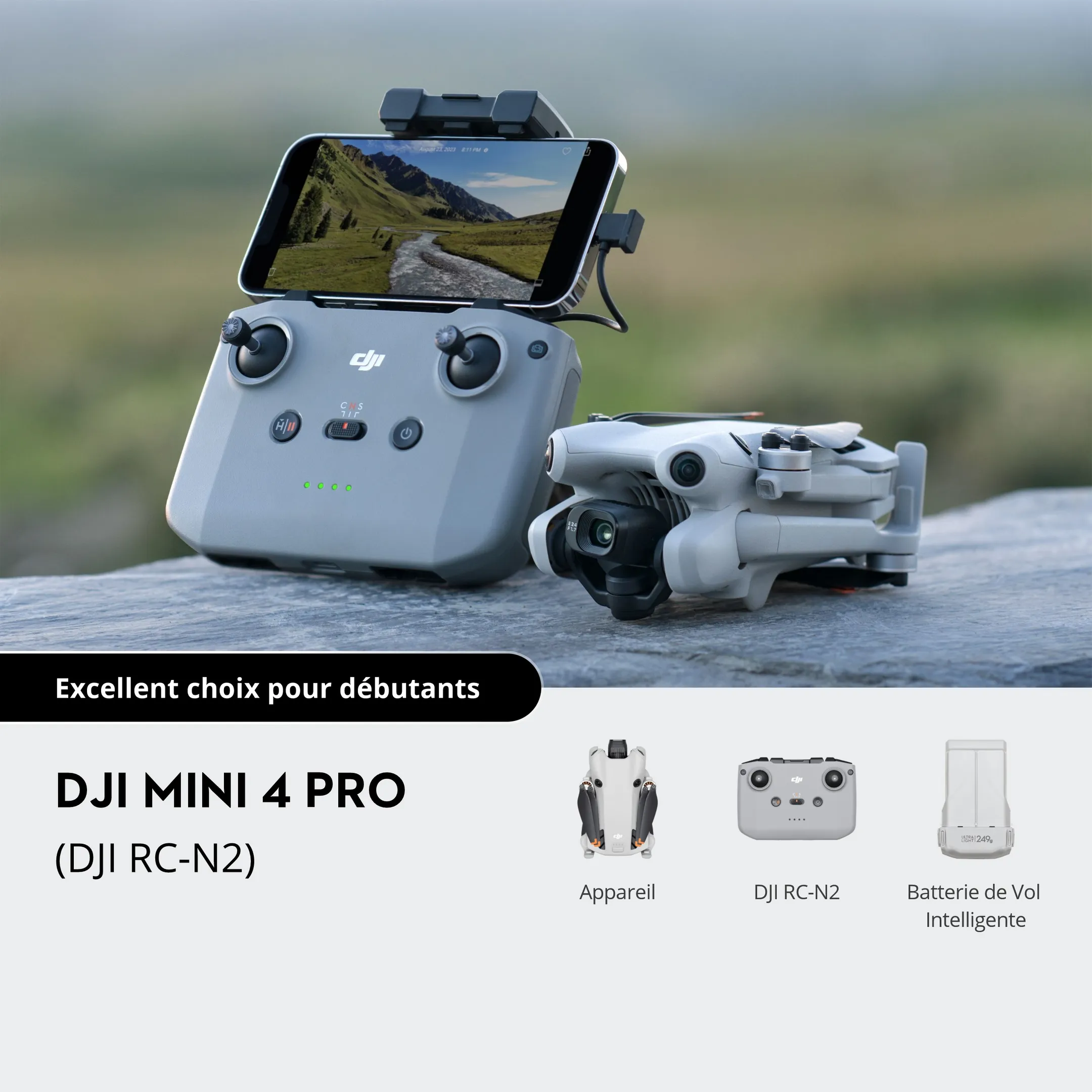DJI Drône Mini 4 Pro + Radiocommande RC-N2 image