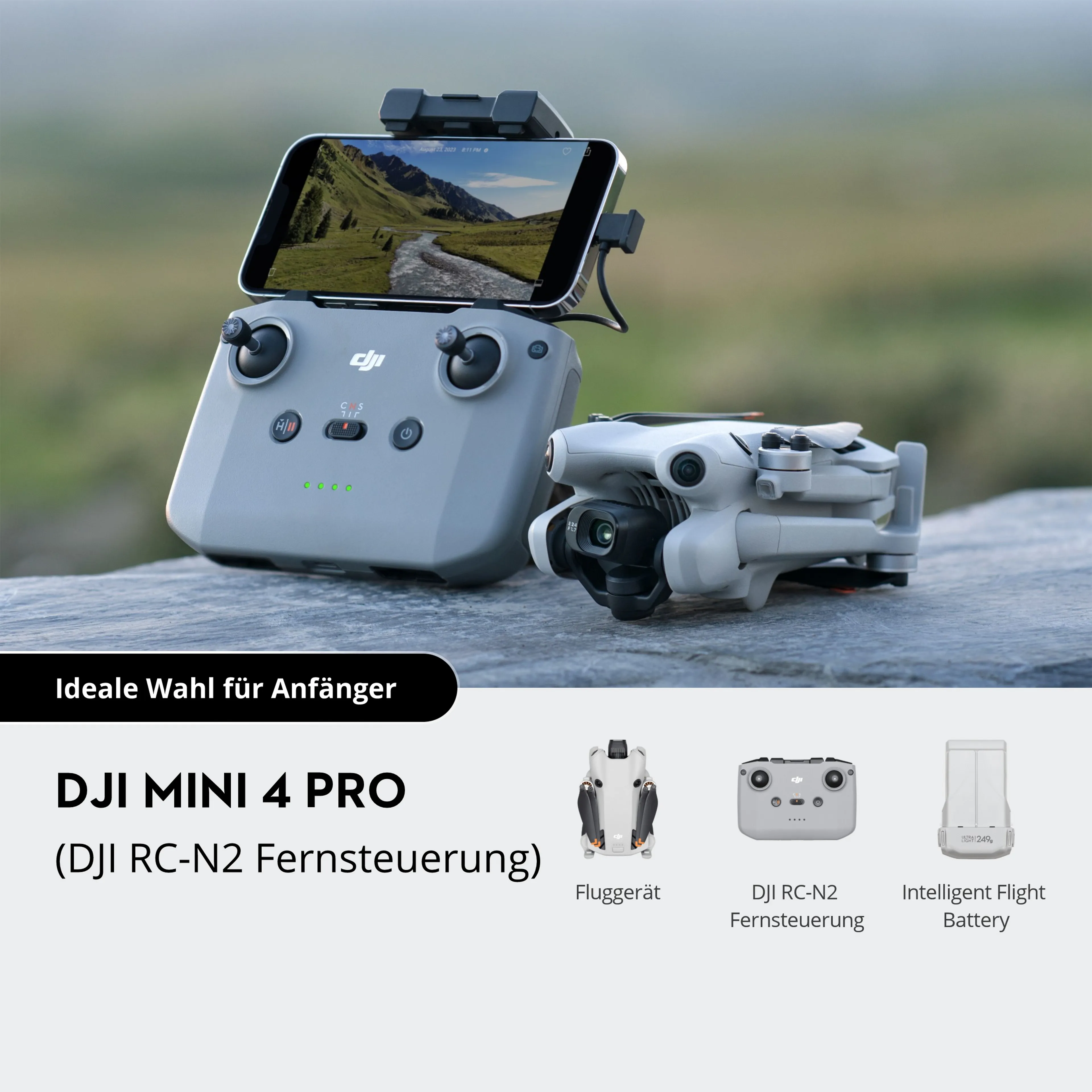 DJI Drohne Mini 4 Pro + Fernsteuerung RC-N2 image