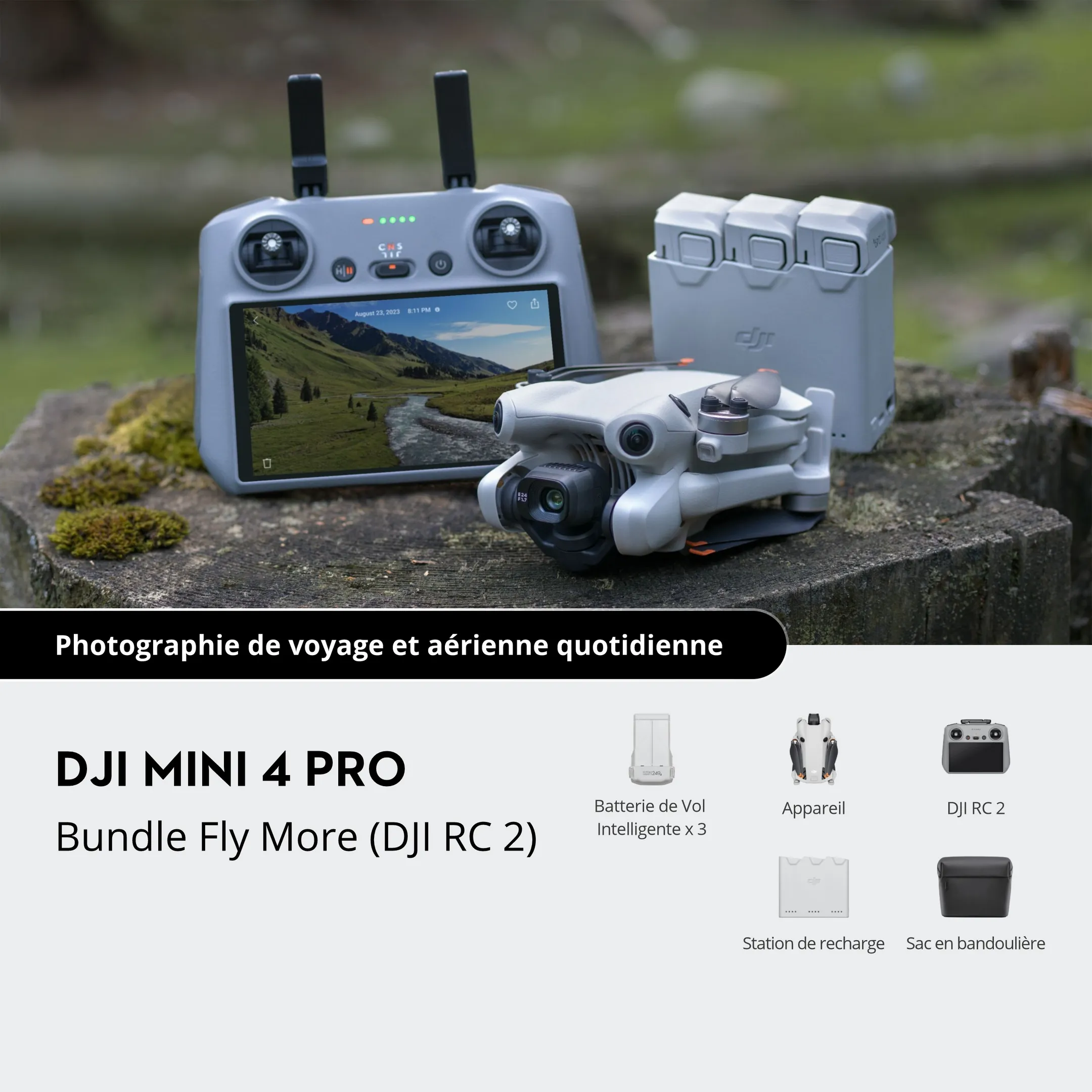 DJI Drone Mini 4 Pro Fly More Combo + Radiocommande RC2 image