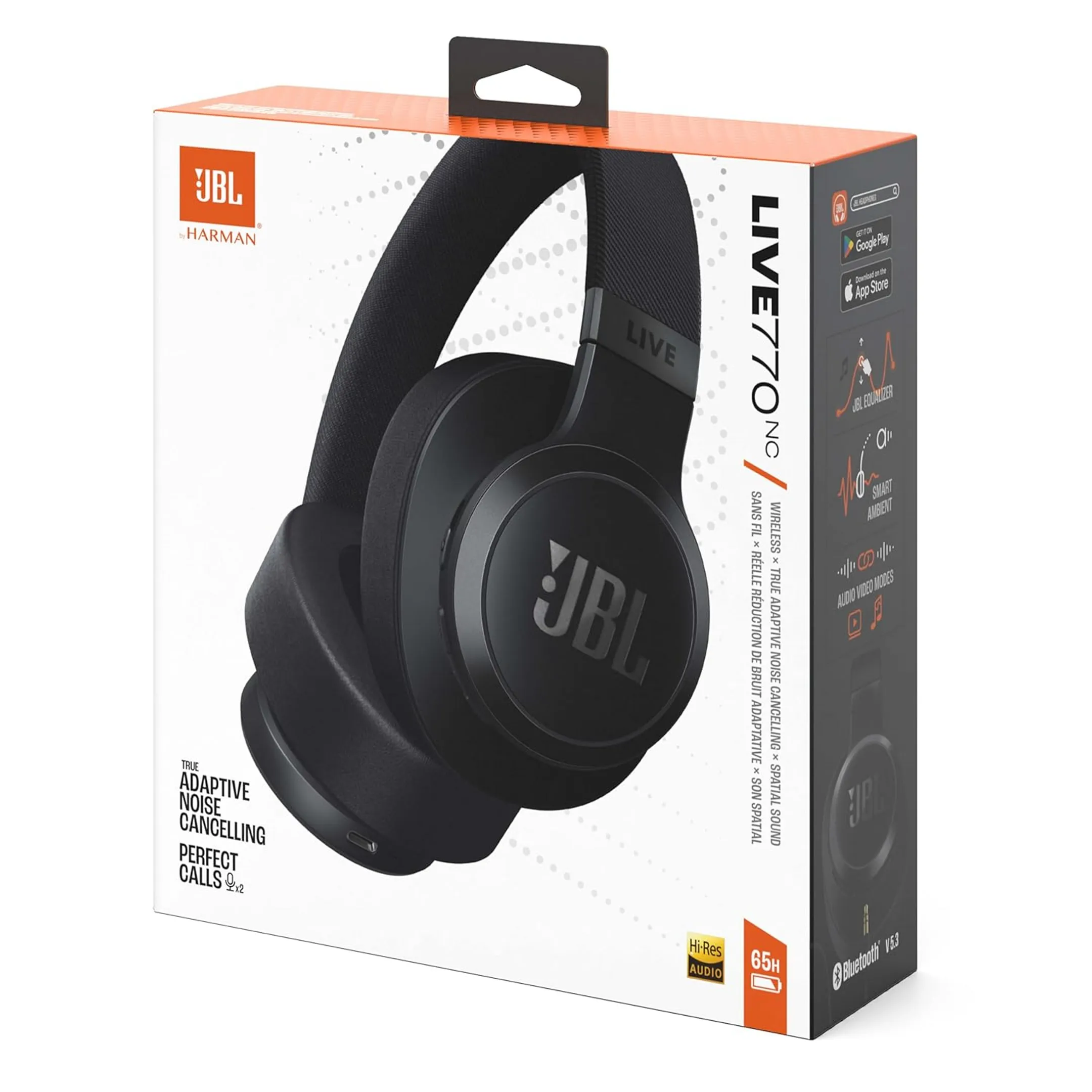 JBL Live 770NC Wireless Headphones - Black image