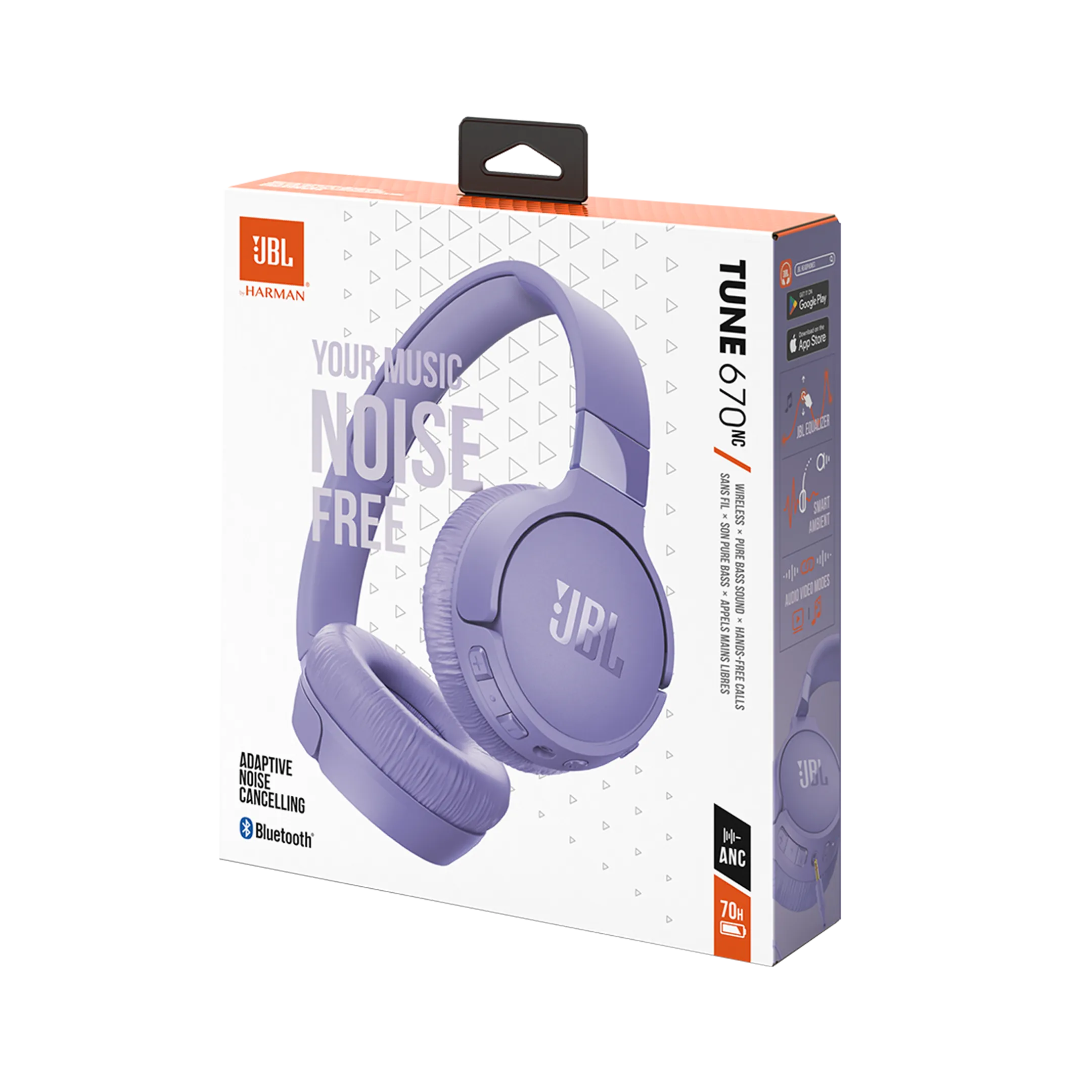 JBL Tune 670NC Kabellose Kopfhörer - Violett image